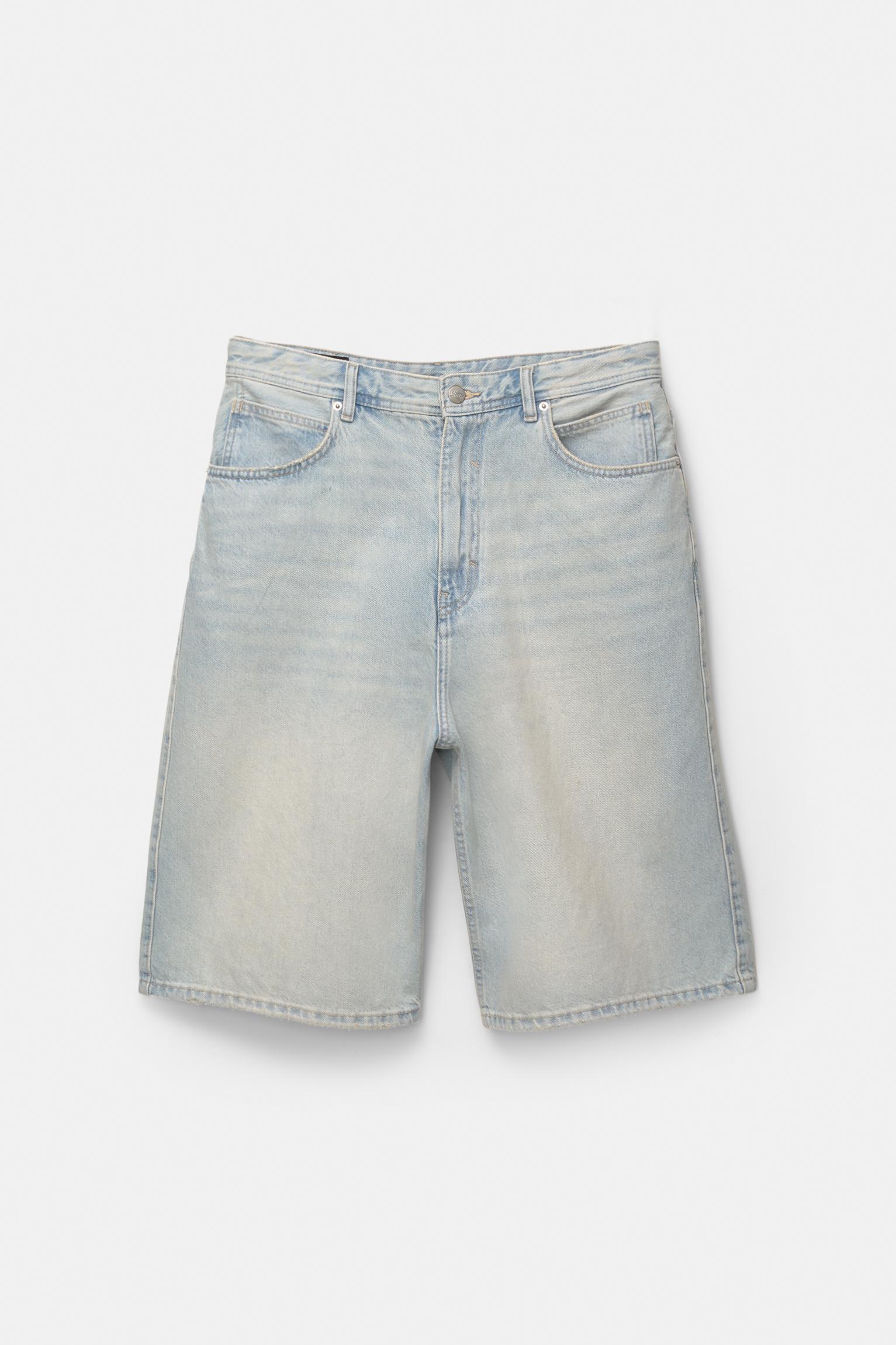 Skater jorts — Pale indigo