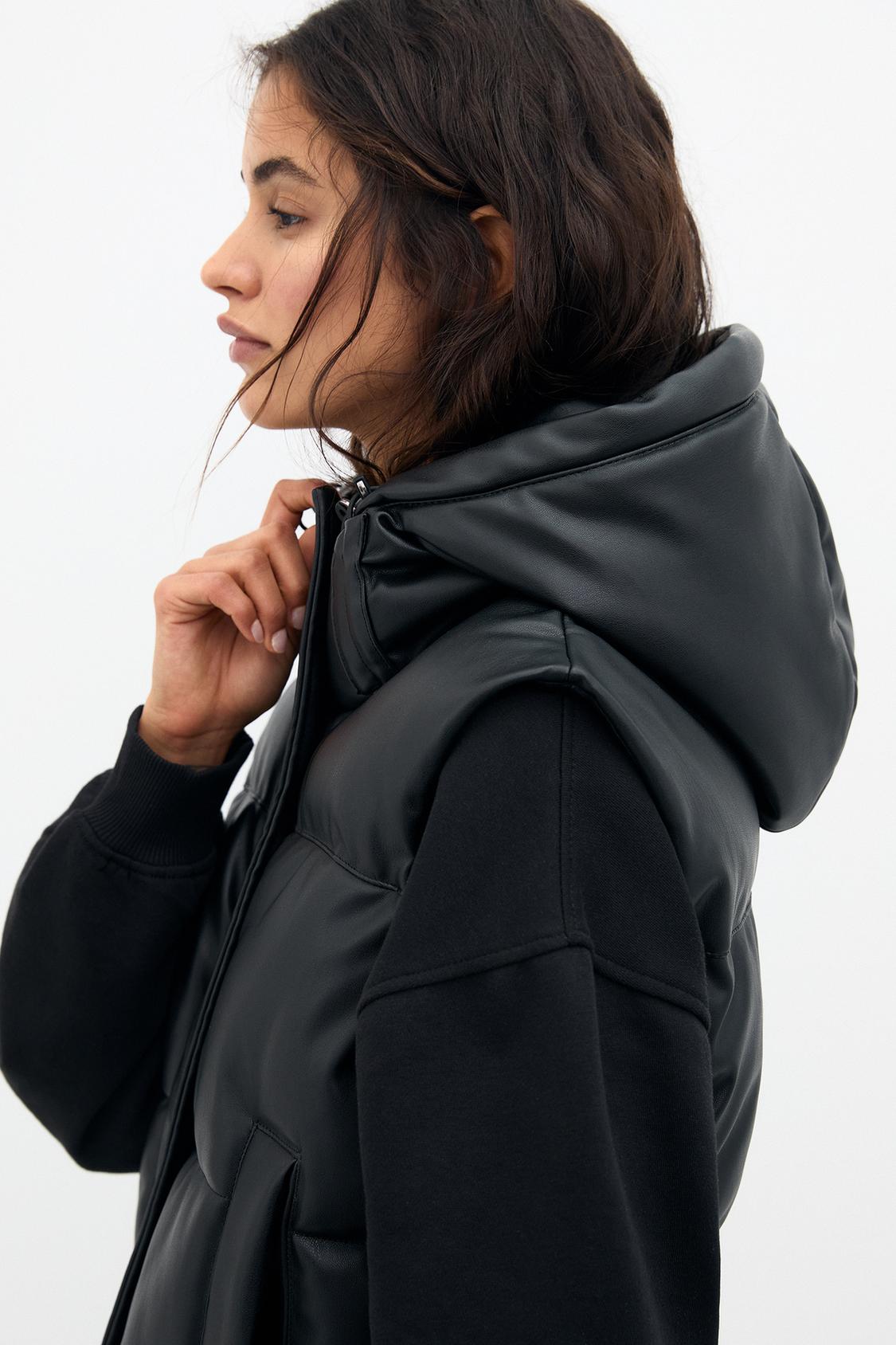 Chaqueta Chaleco Acolchado Piel Chaleco Efecto Piel Acolchado