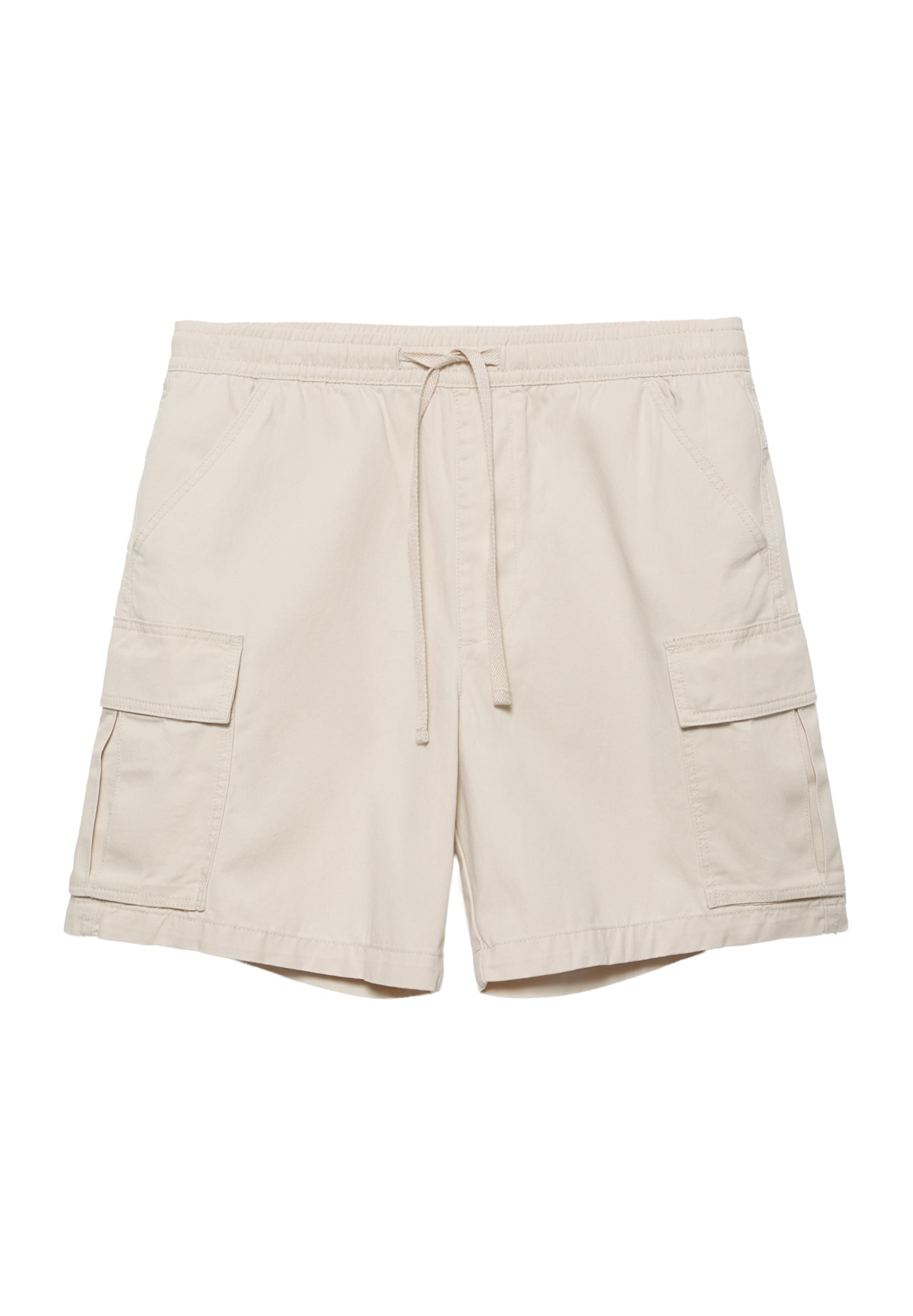 Cargo Bermuda shorts — Ecru