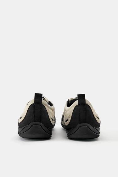 Often leather tabi trainers — Ecru 5