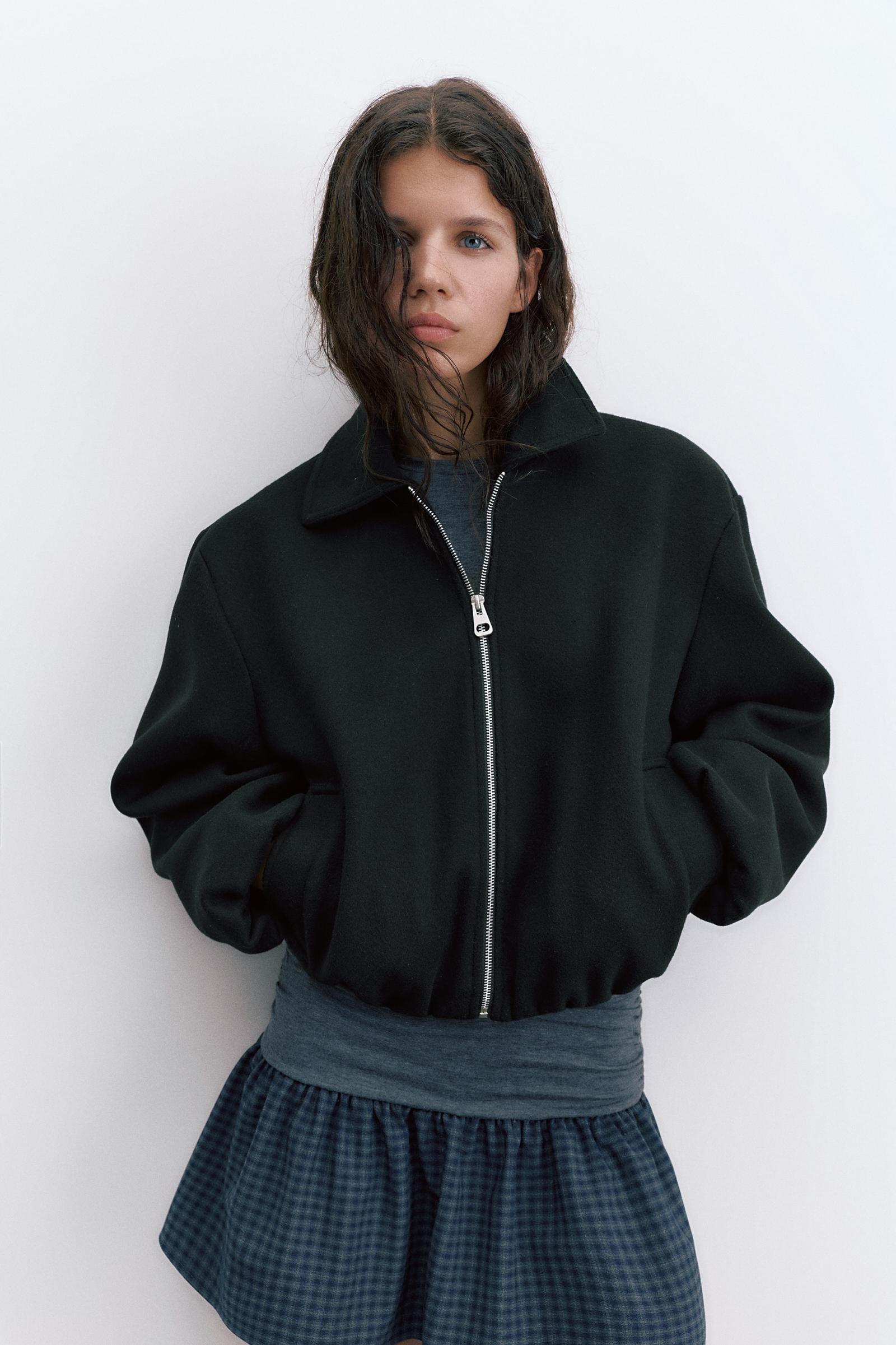 Yumuşak kumaş balon ceket - Görsel 9