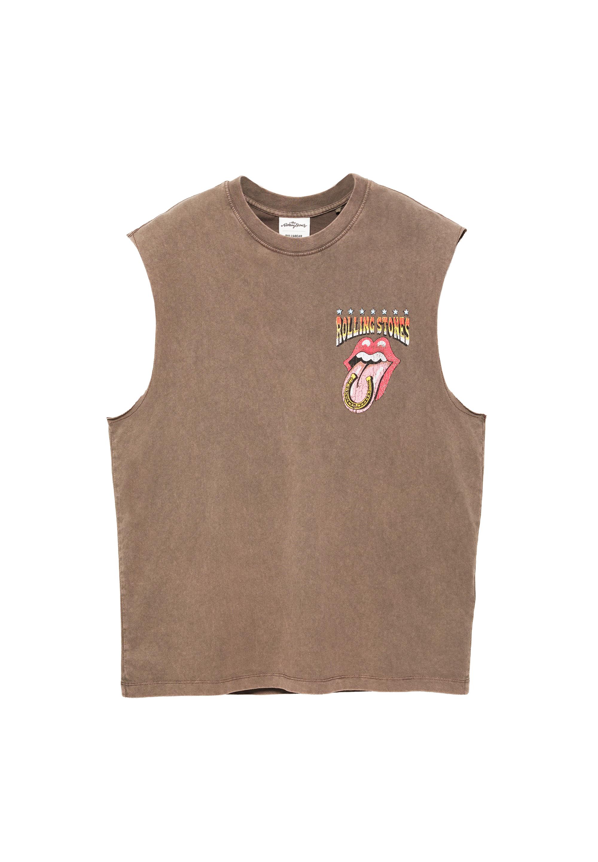 Rolling Stones vest top — Brown