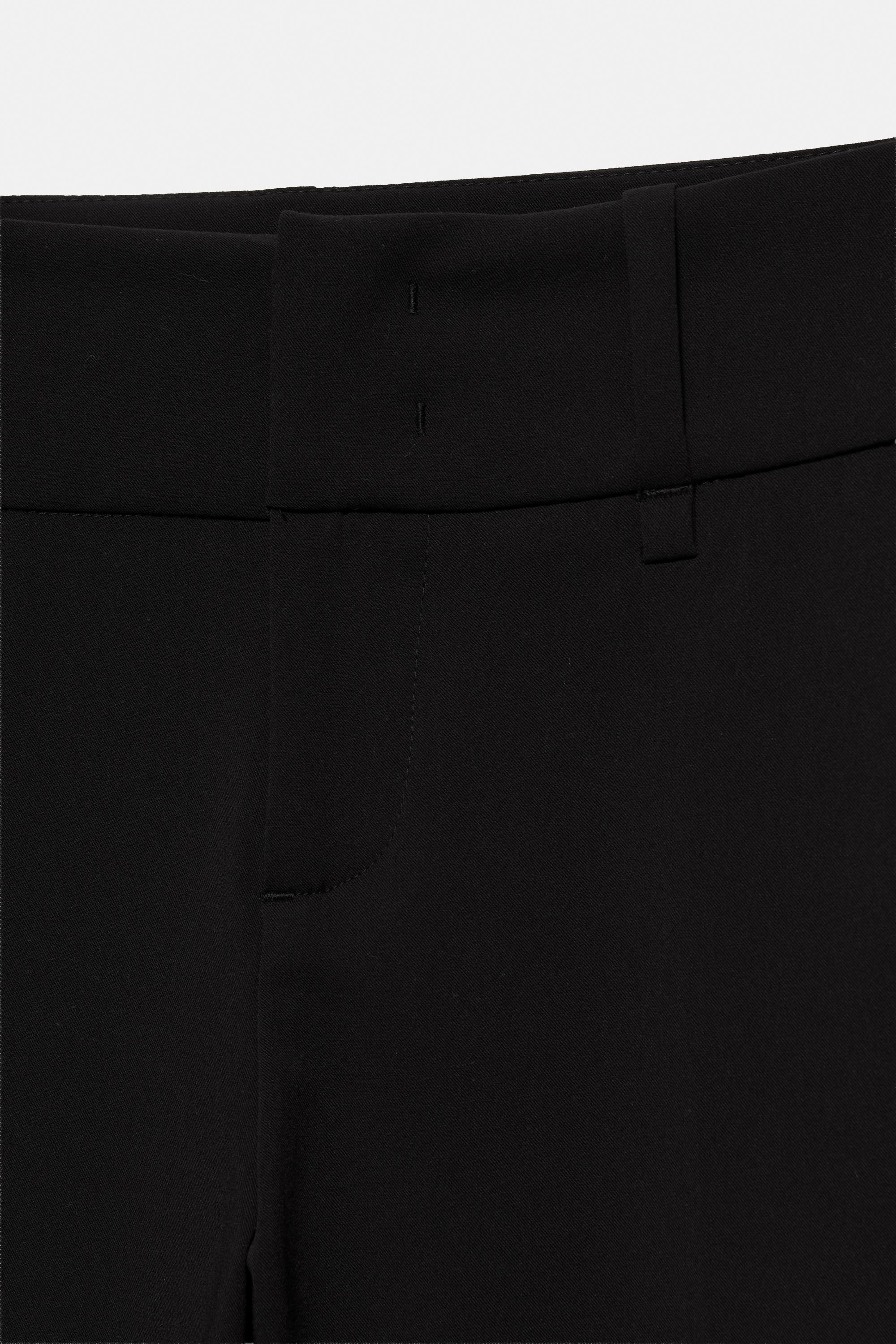 Flared trousers with belt loops — Black