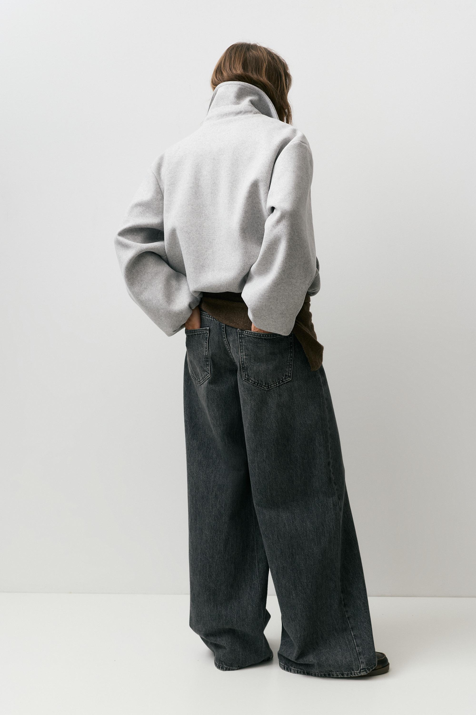 Yumuşak kumaş balon ceket - Görsel 55