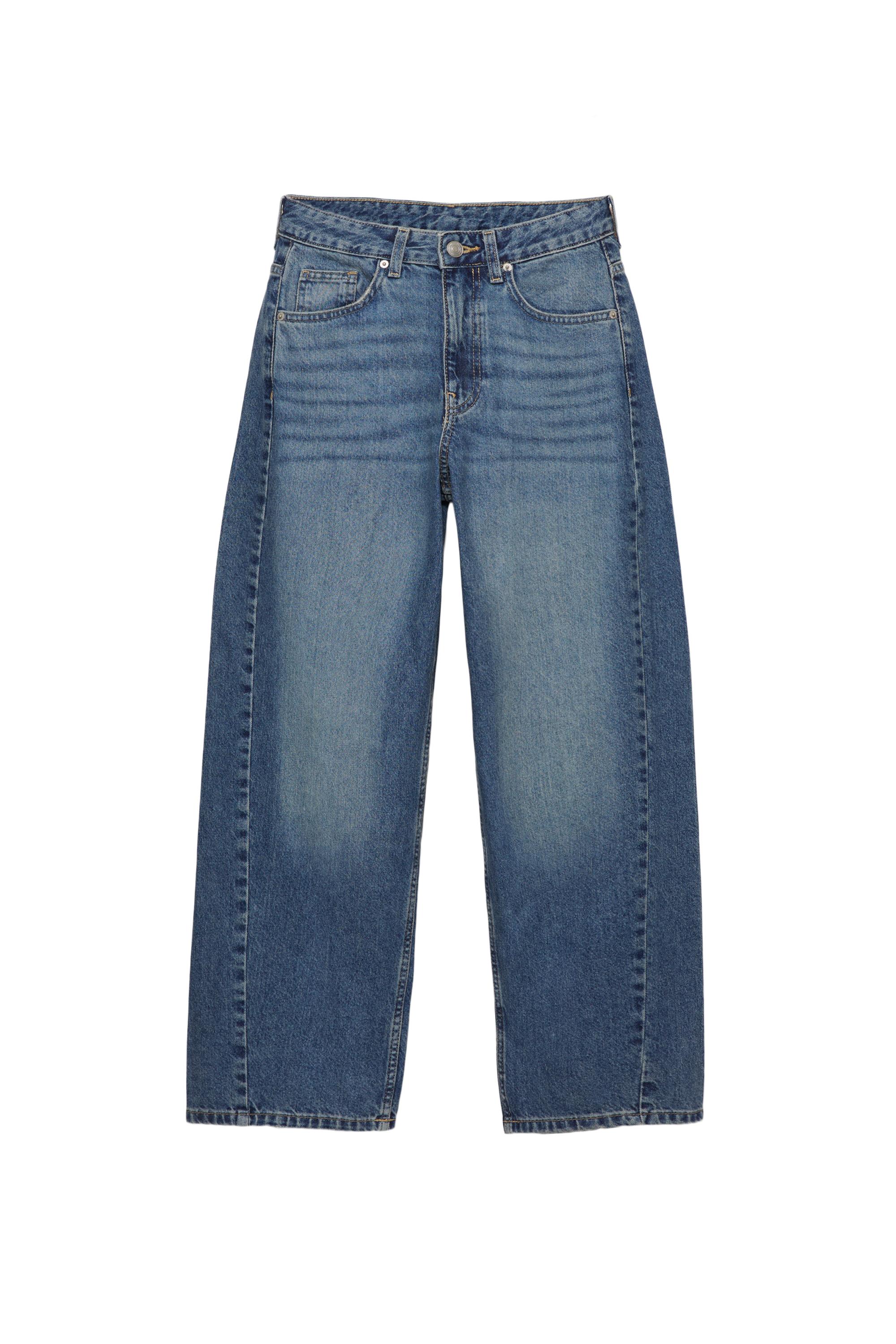 Düşük bel barrel jean - Görsel 10