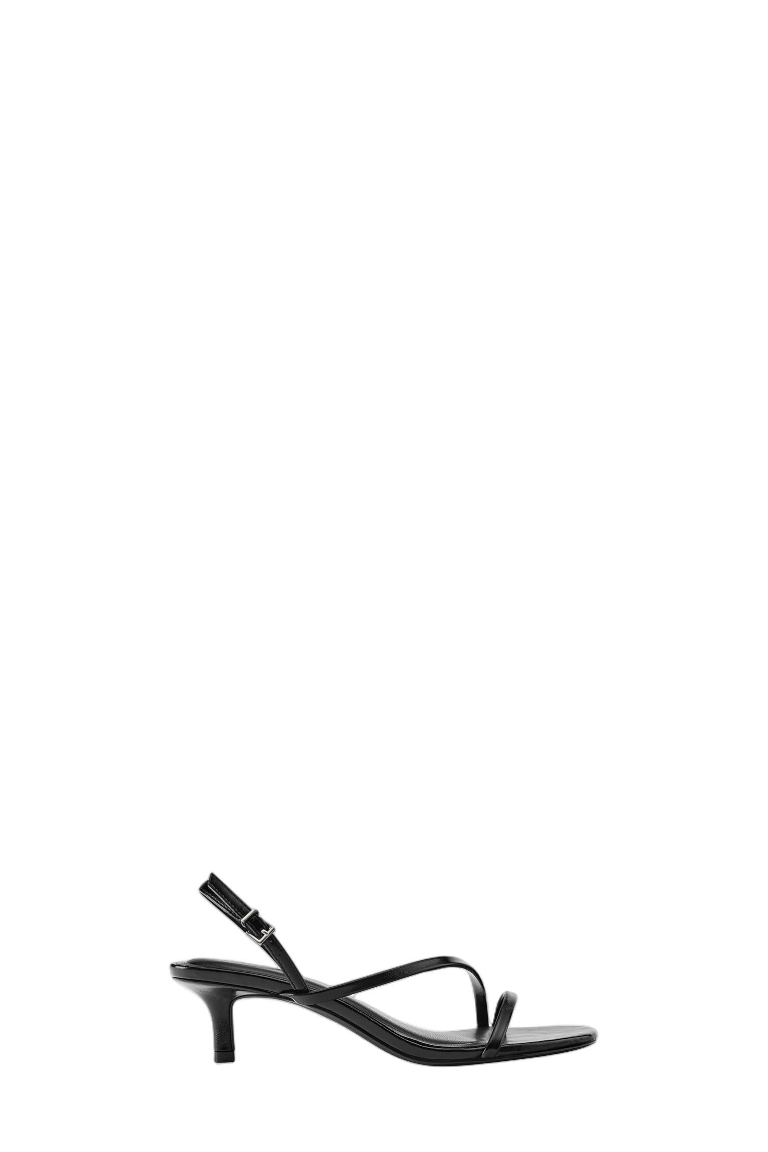 Strappy heeled sandals — Black