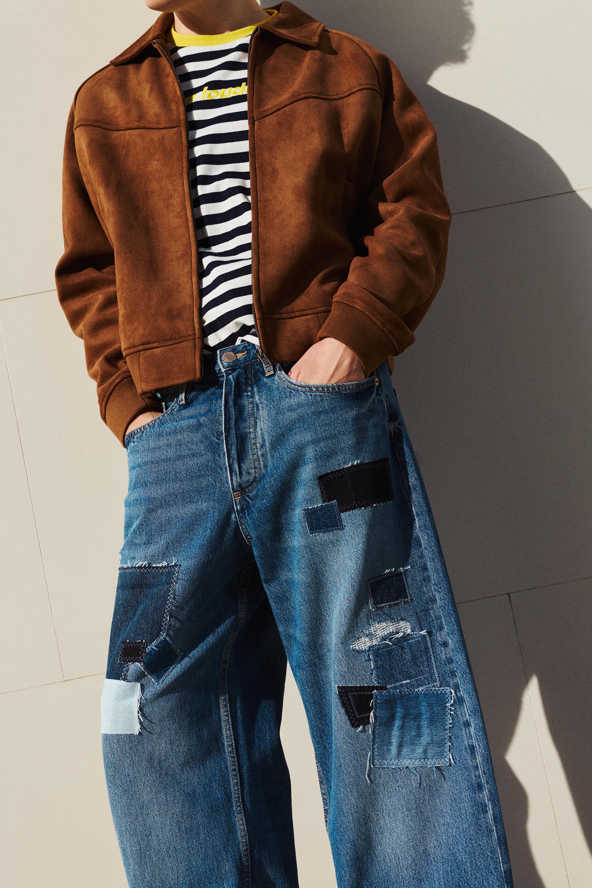 Patchwork baggy jean - Görsel 26