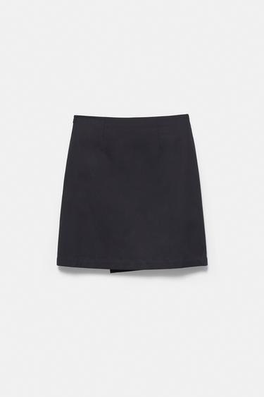 Crossover midi skirt — Dark navy 5