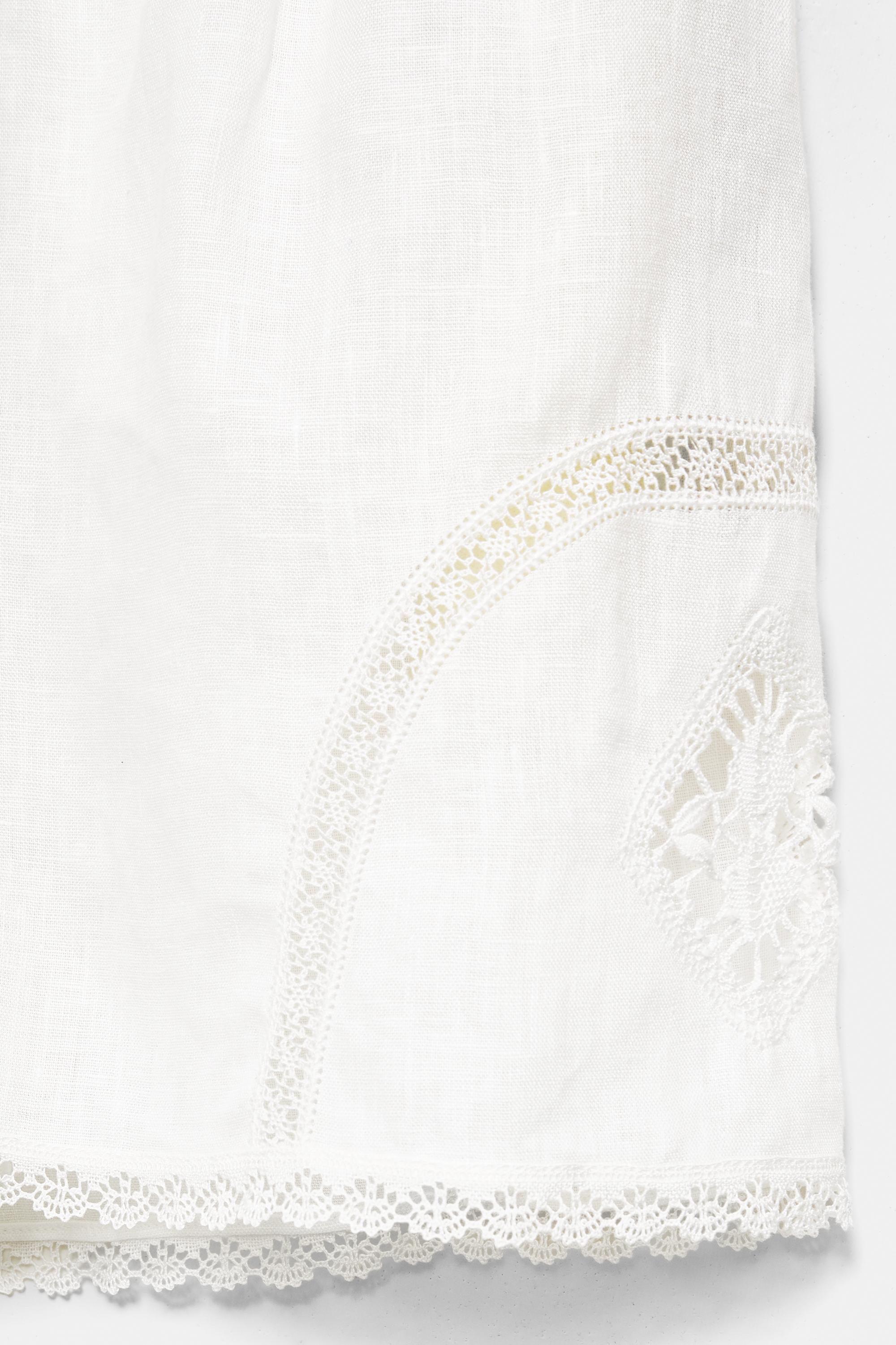 100% linen Encaixe de Camariñas x Pull&Bear shorts — Off white