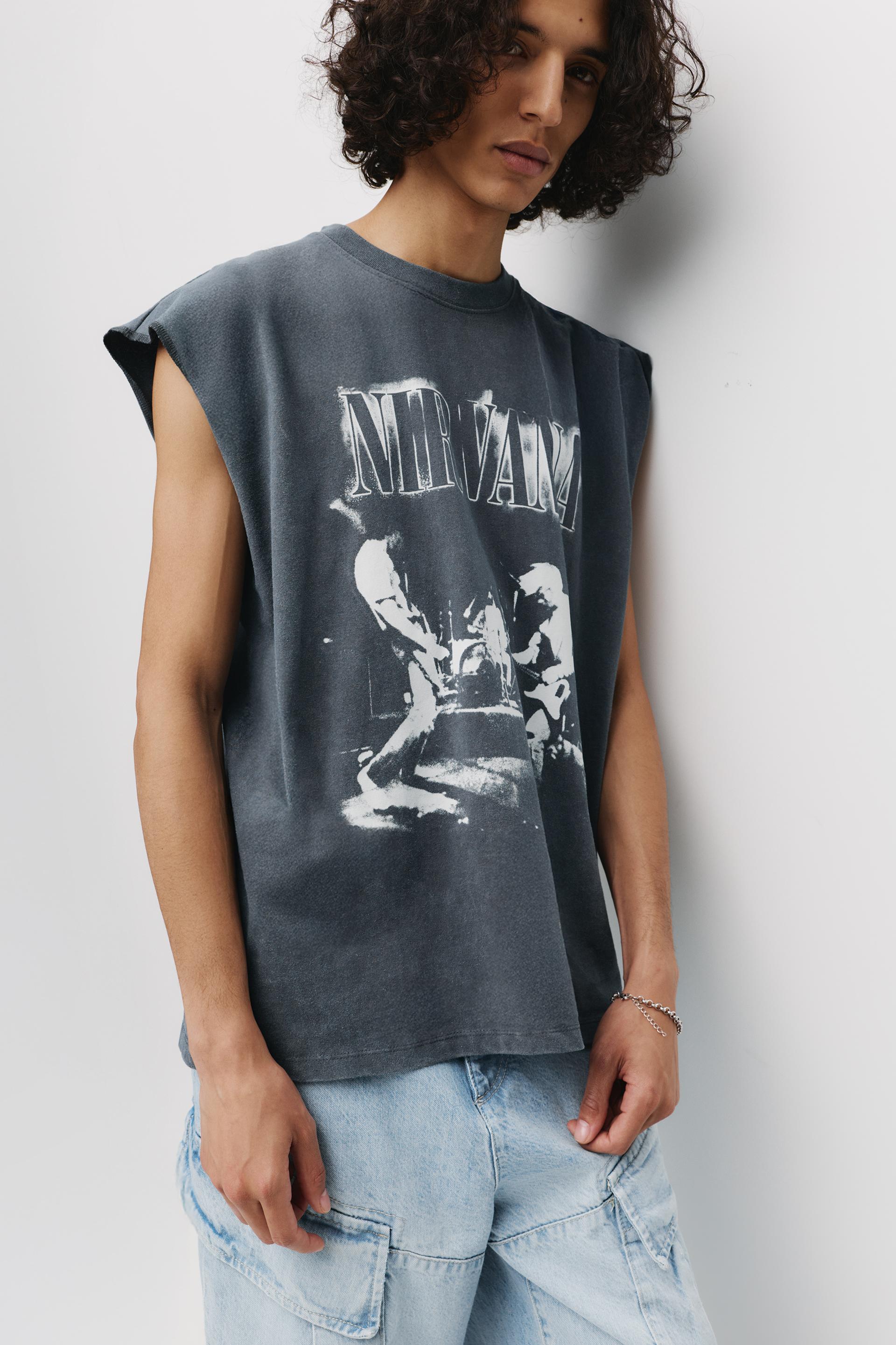 Sin Mangas Playeras Pull And Bear Hombre Precio Camisas Ropa