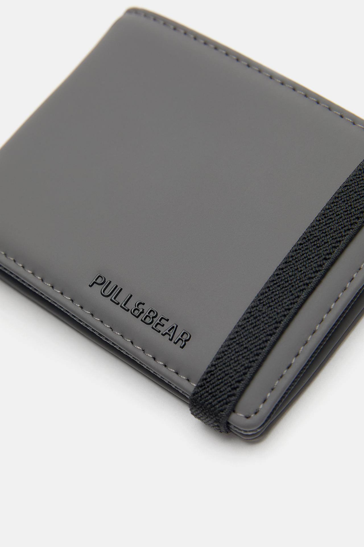 Rubberised wallet — Grey