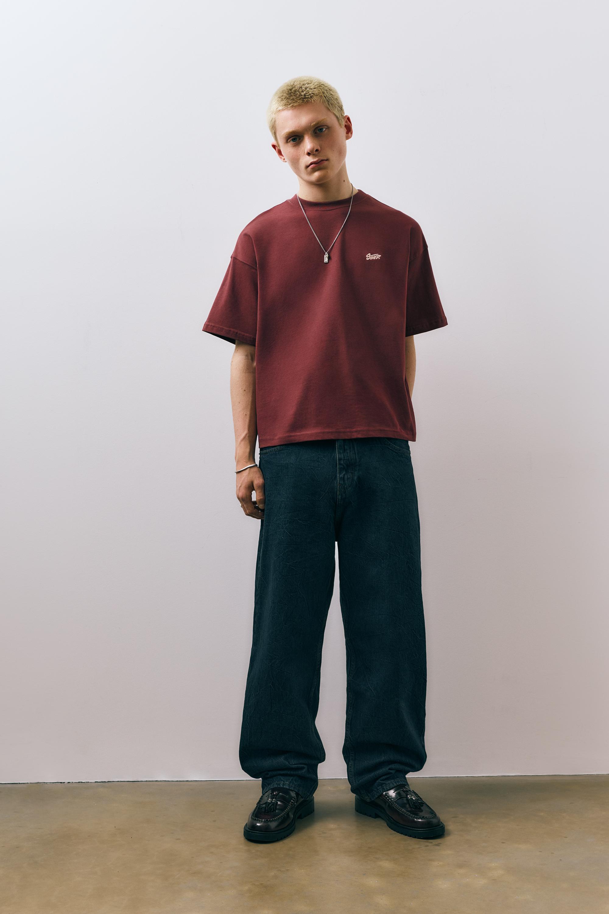 STWD logolu salaş t-shirt - Görsel 20