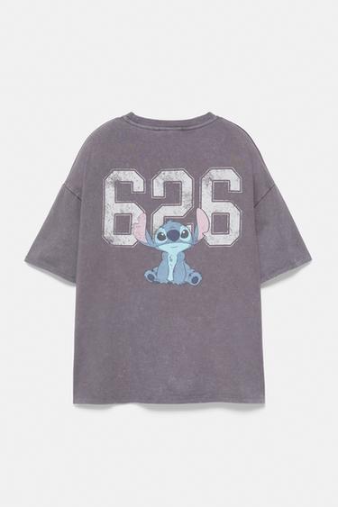 Lilo & Stitch cropped T-shirt — Faded black 7