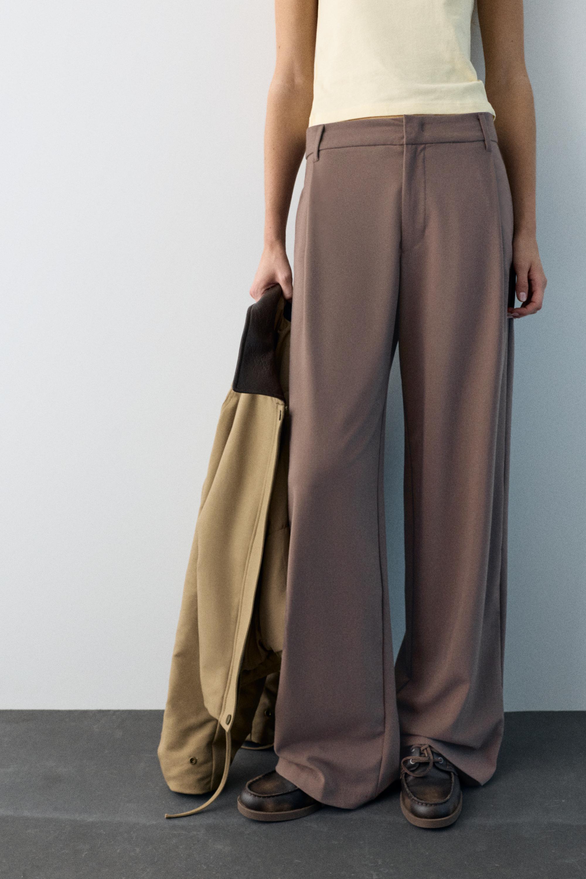Darted smart trousers — Brown