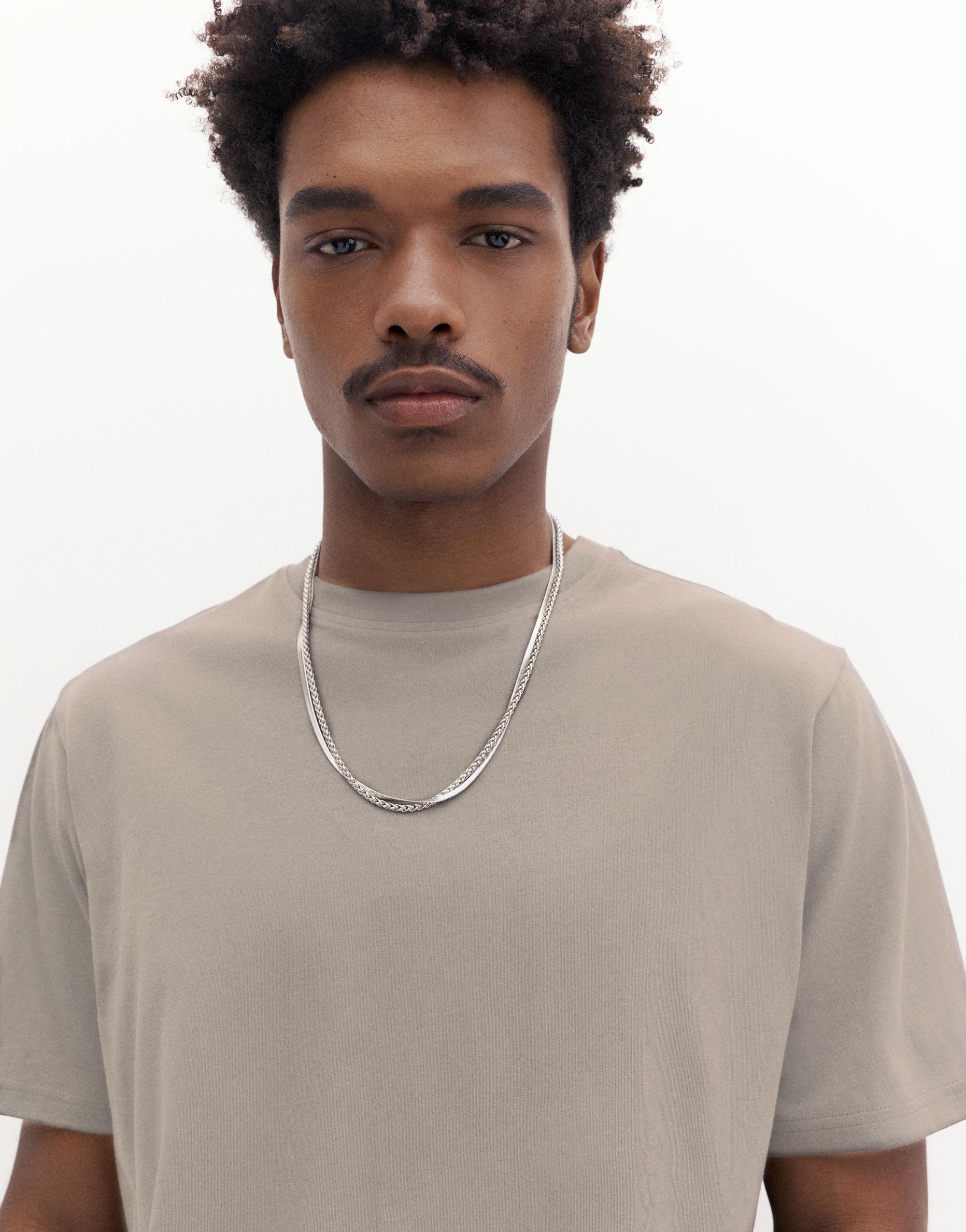 Basic kısa kollu pamuklu tişört - Görsel 142