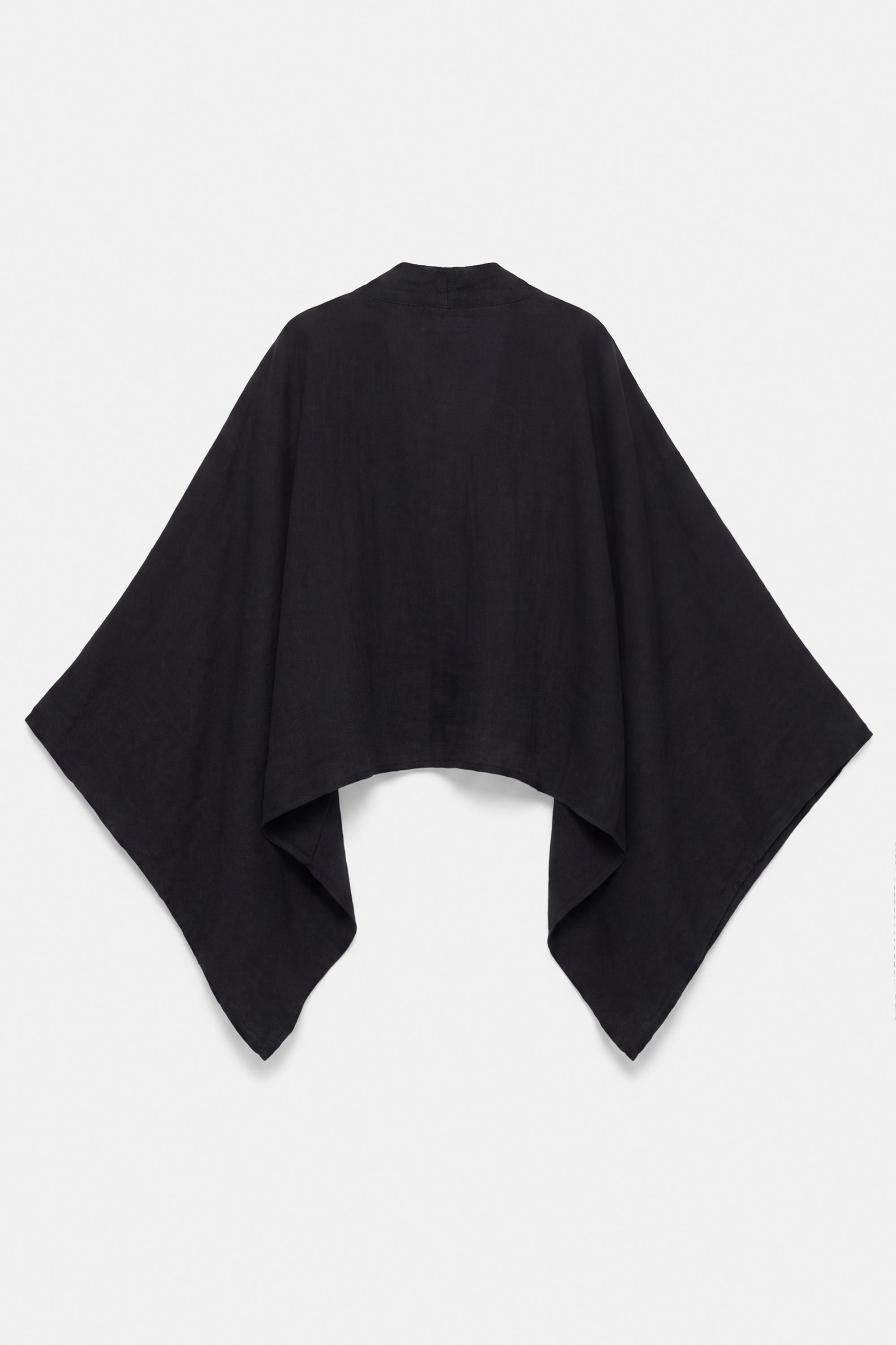 Short chiffon kimono — Black