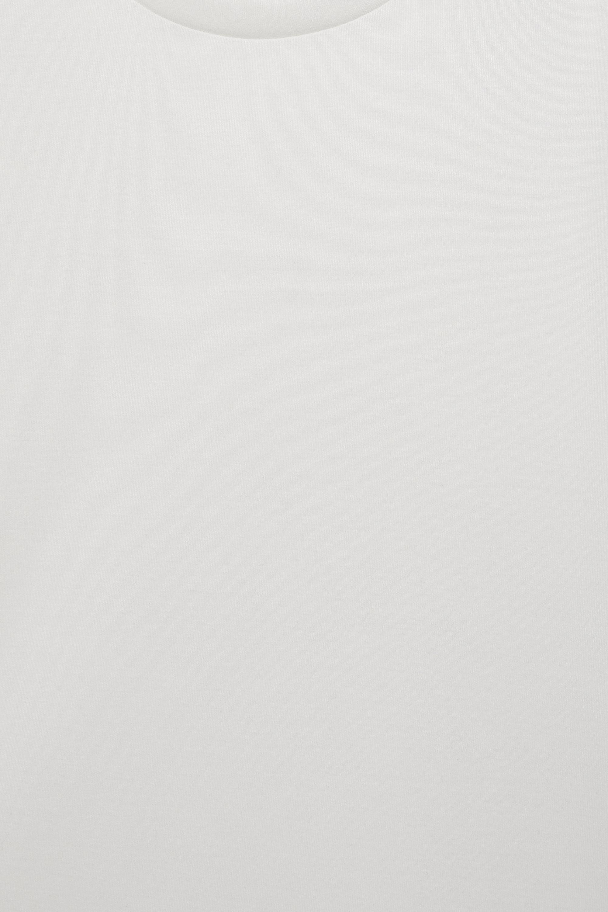 Soft-touch short sleeve T-shirt — Ecru