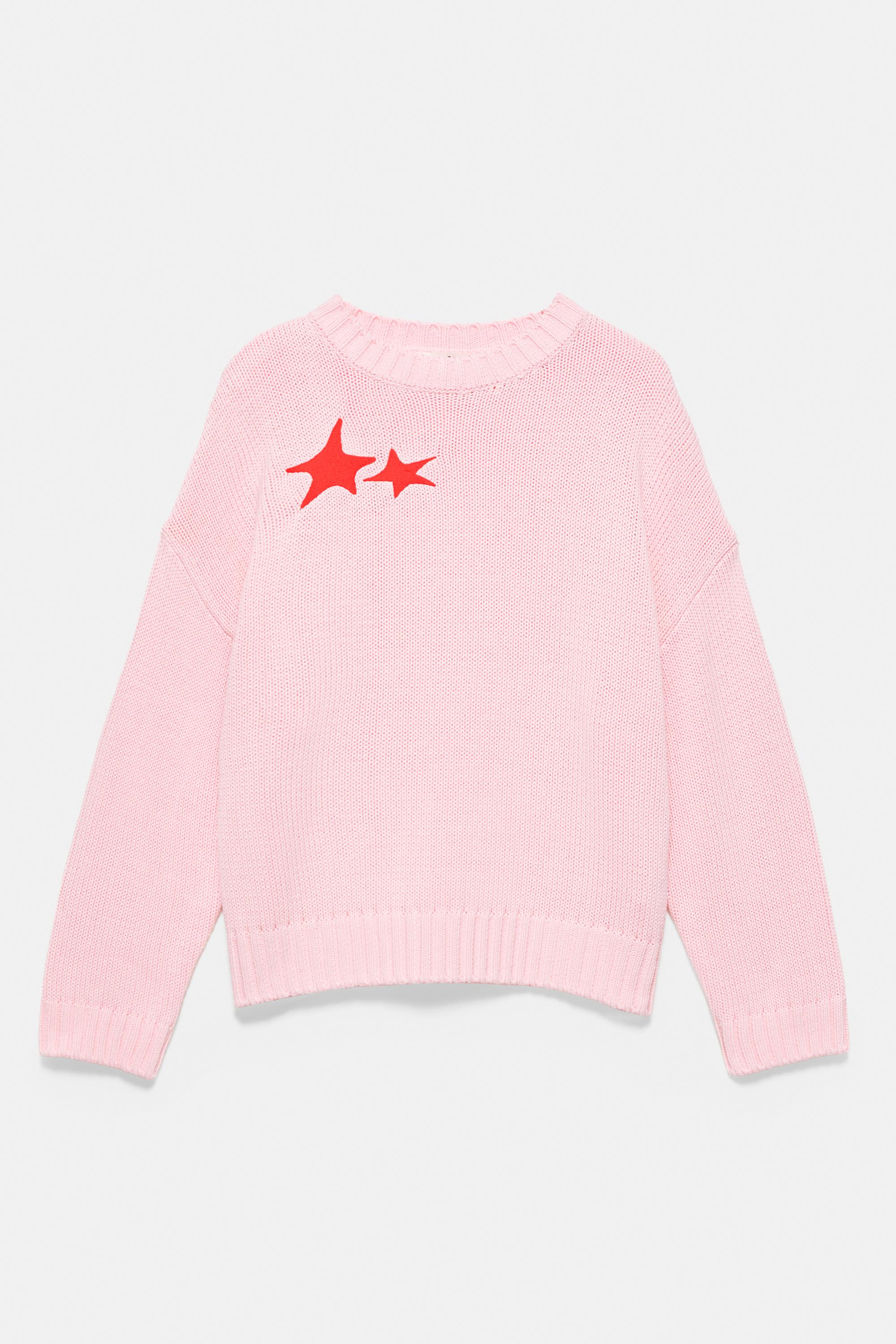 Oversize star jumper — Pink (alternate view)