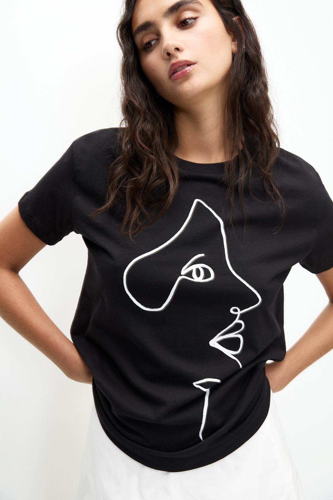 T-Shirt mit Grafik - PULL&BEAR
