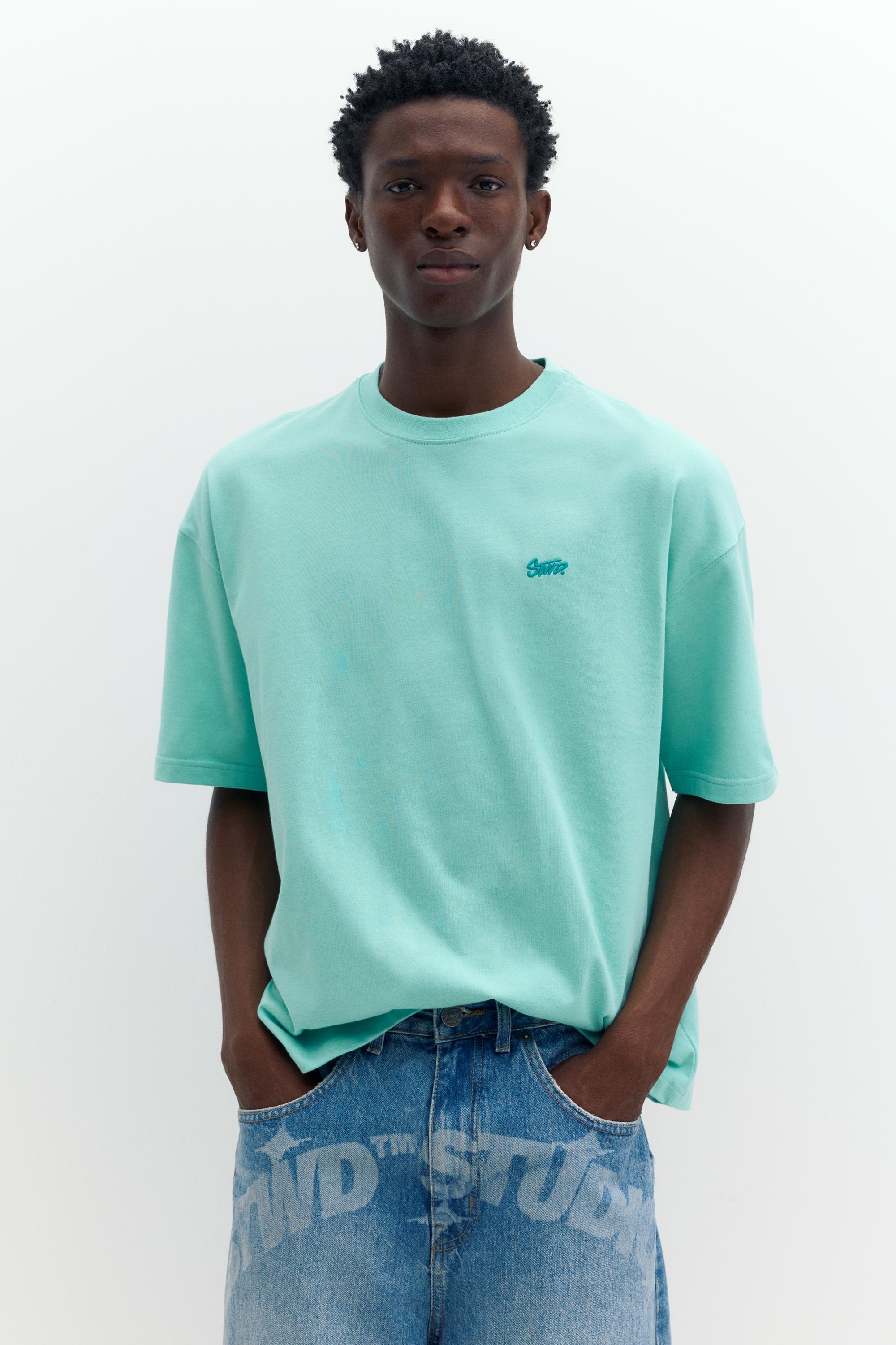 STWD logolu salaş t-shirt - Görsel 14