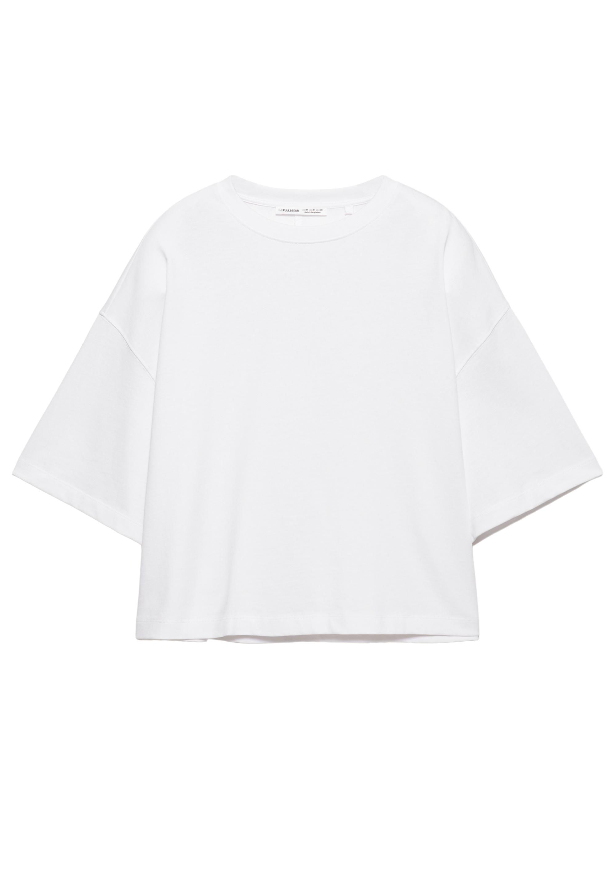 Boxy fit short sleeve T-shirt — White