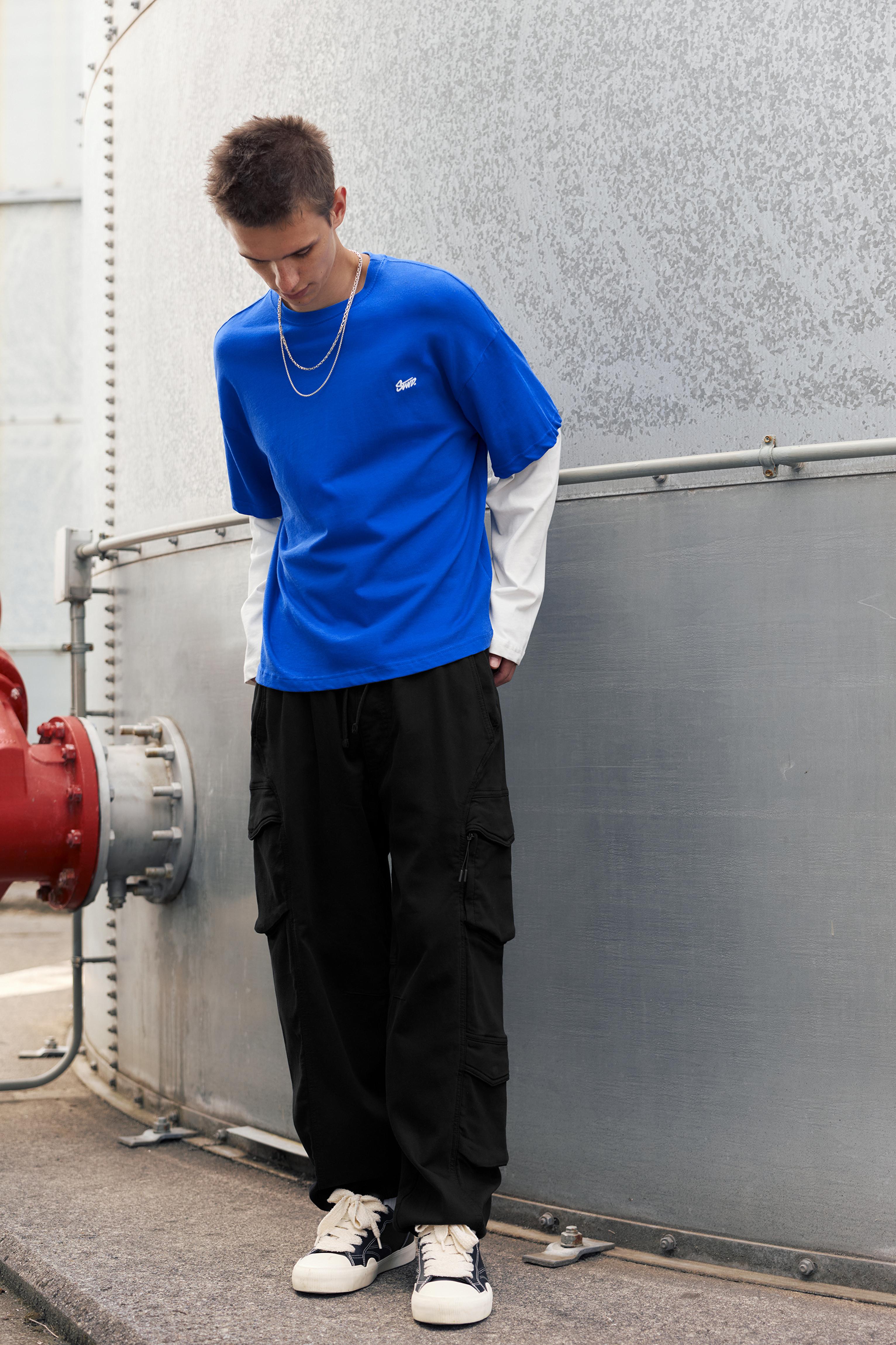 Multi-pocket joggers — Black