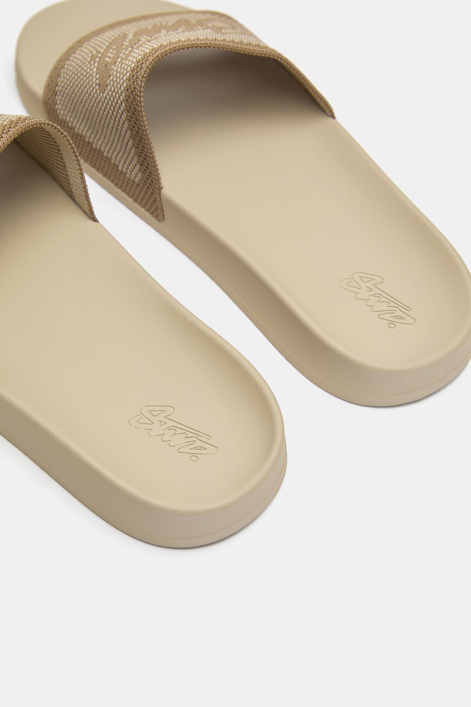 STWD rubberised sandals — Ecru
