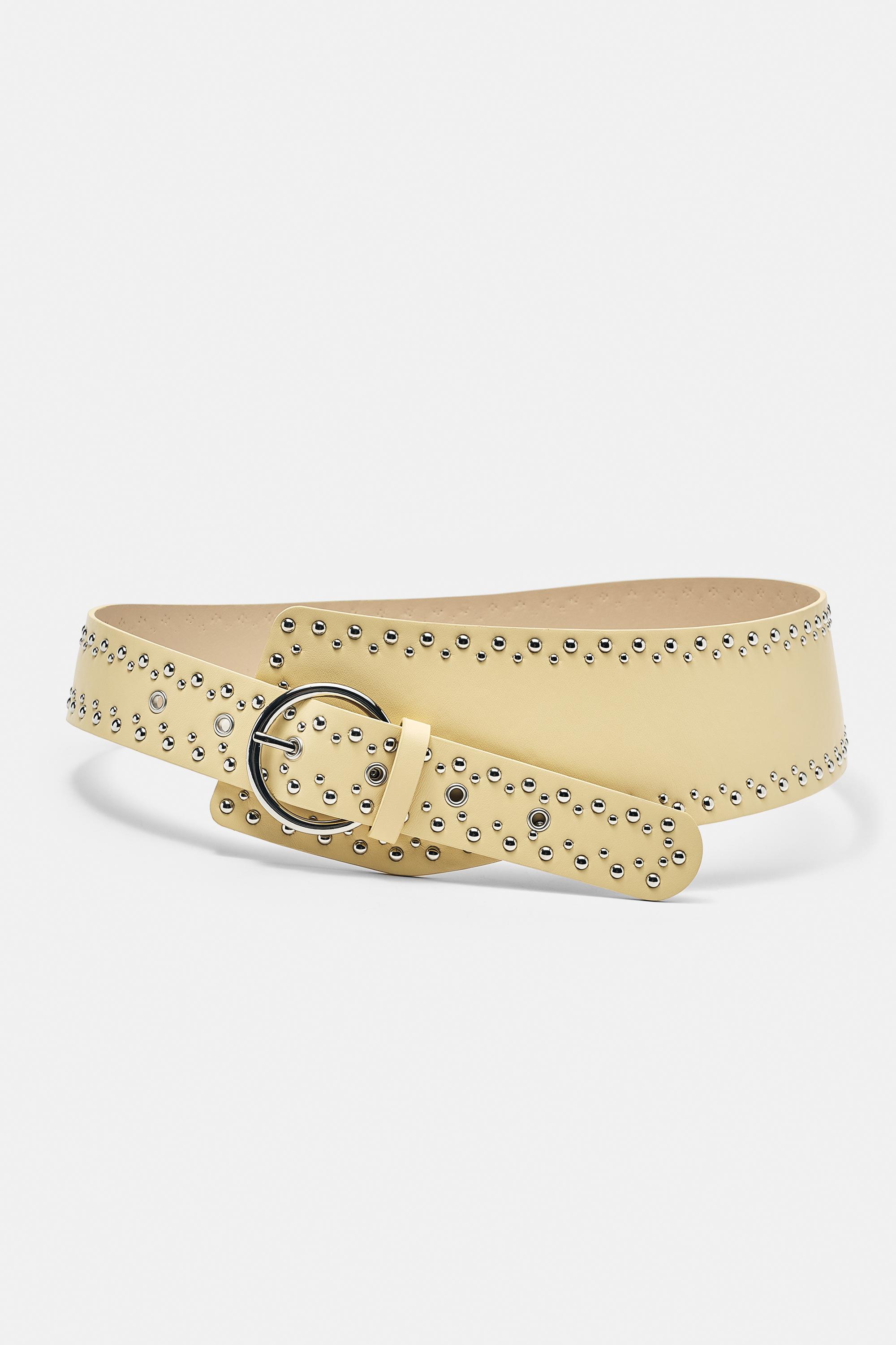 Wide studded belt — Butter