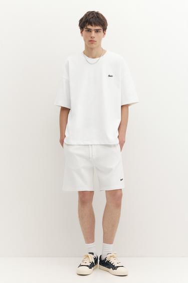 STWD jogger Bermuda shorts — White 1