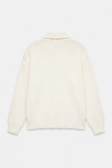 Quarter-zip jumper — Off white 6