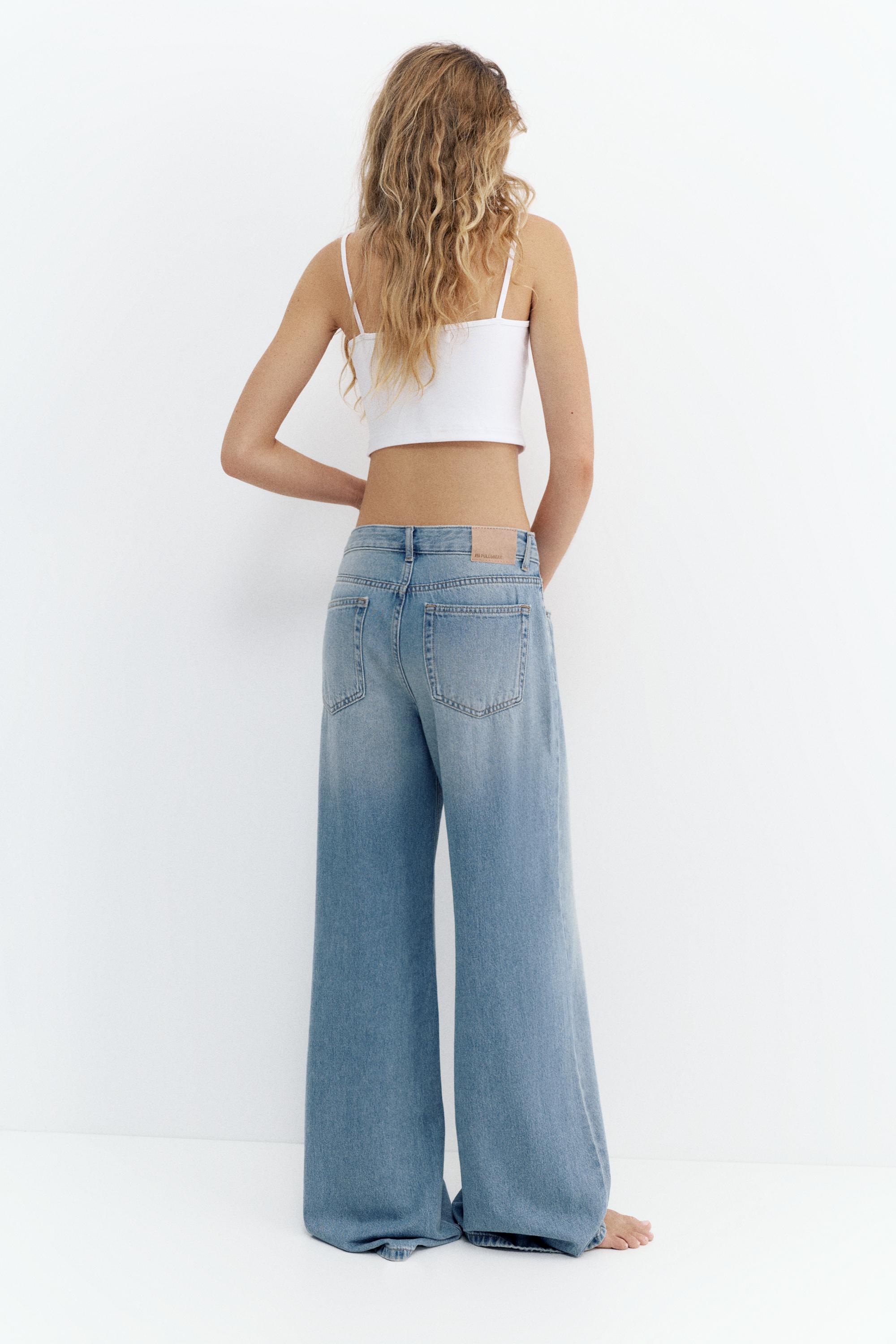 Oversize baggy jeans — Medium blue