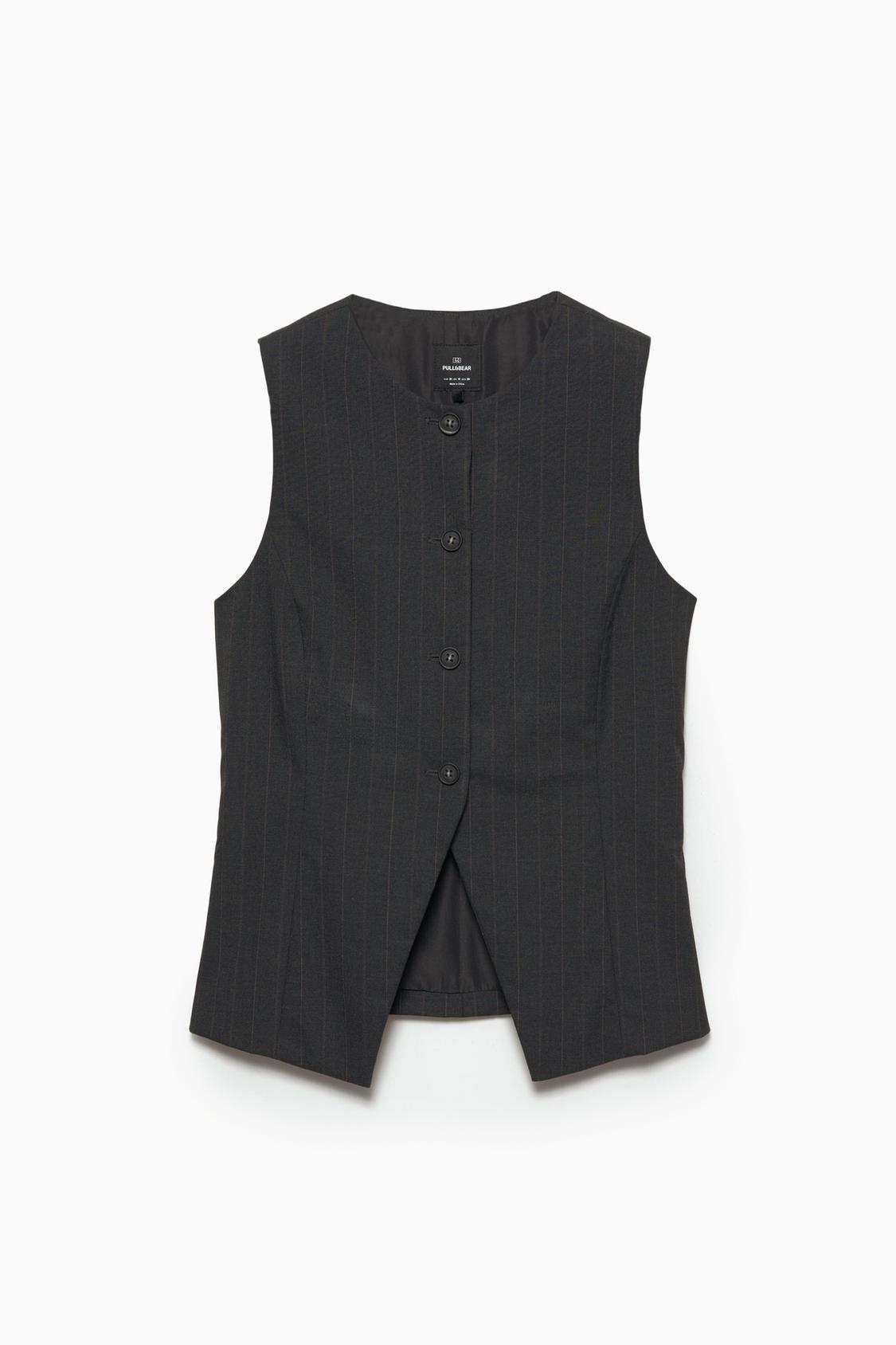 Chaleco Mujer Chaleco De Punto Pata De Gallo Chaleco Lana Micro