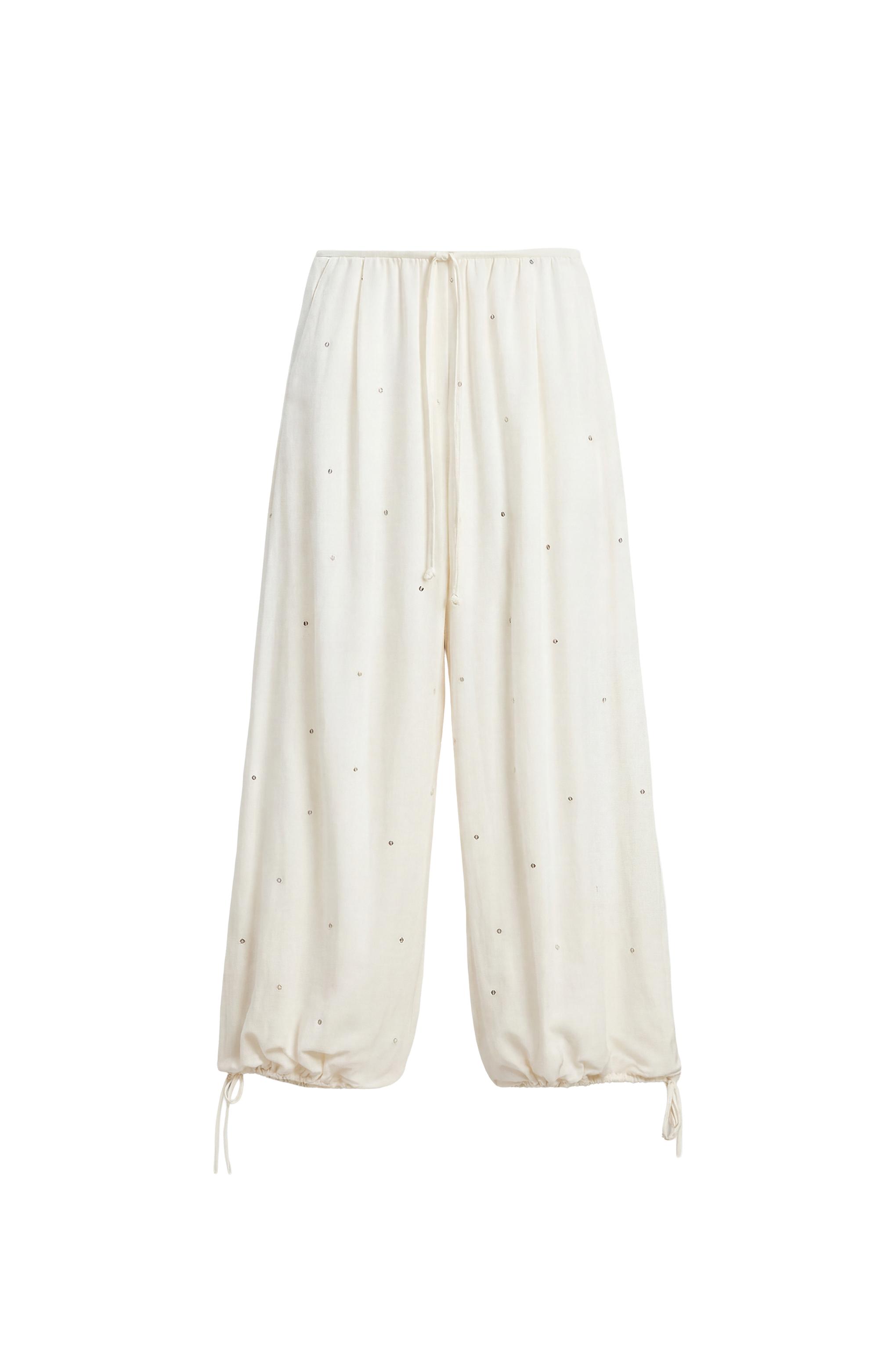 Sarouel trousers with mirrors — Vanilla