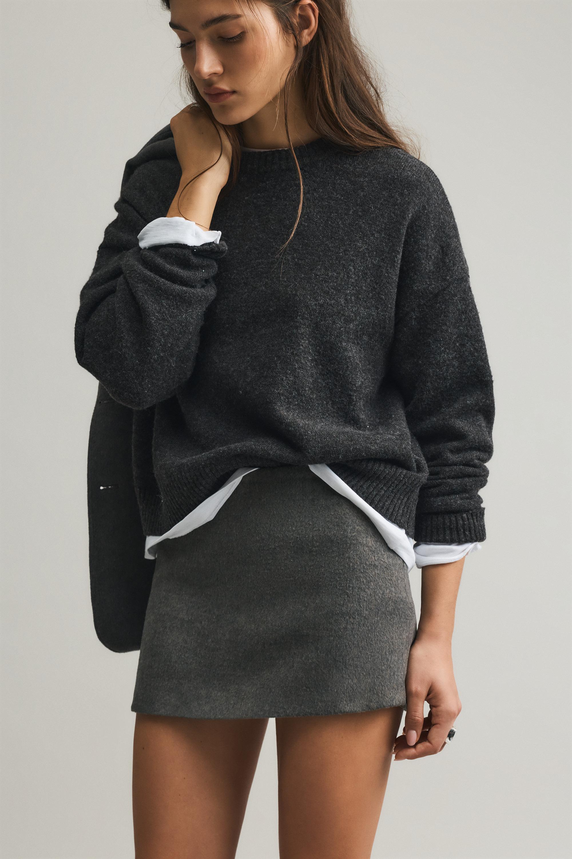 Soft mini skirt — Mole brown