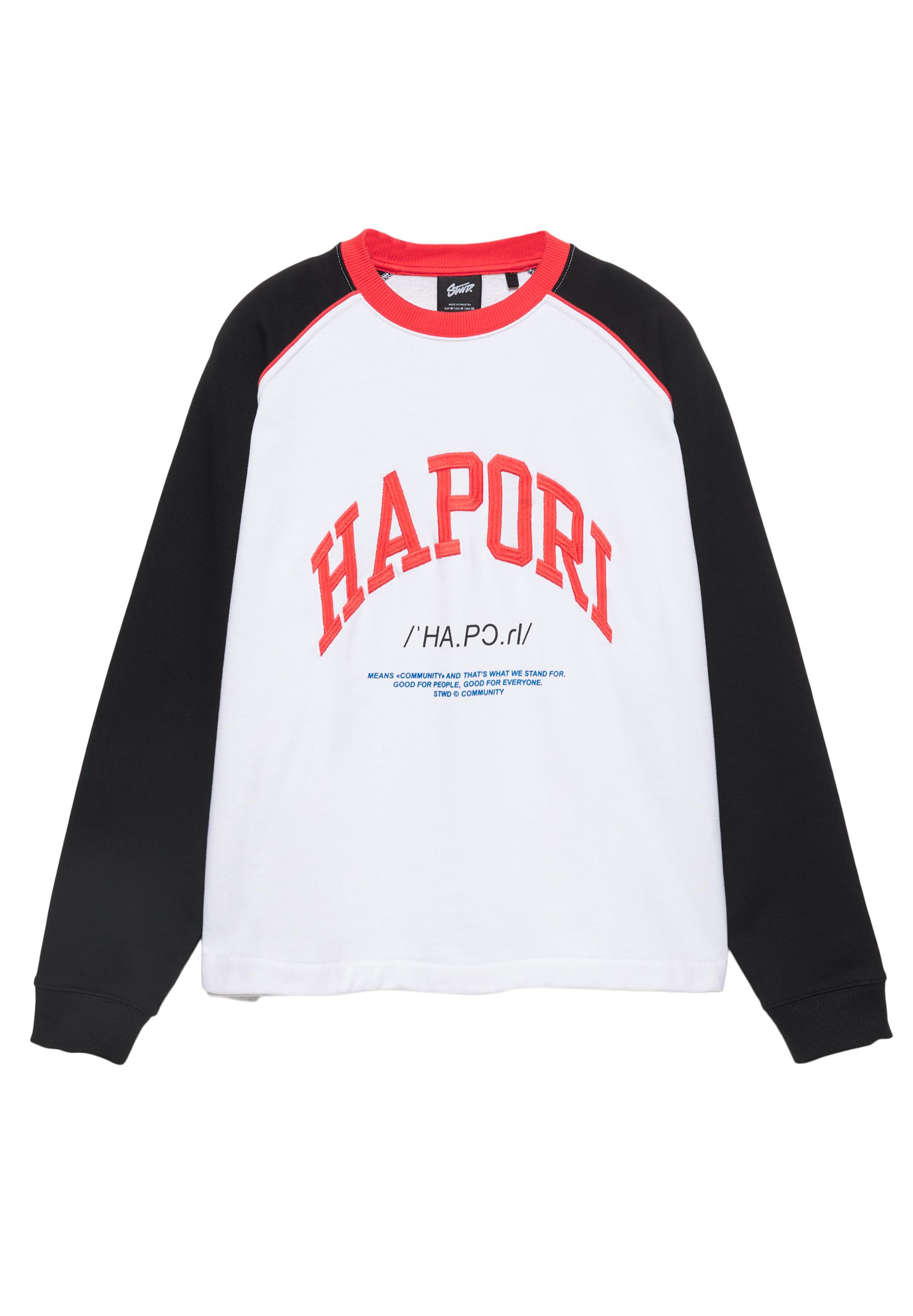 Varsity round neck sweatshirt — White