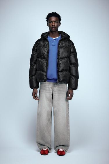 Puffer jacket with shiny finish — Black 5