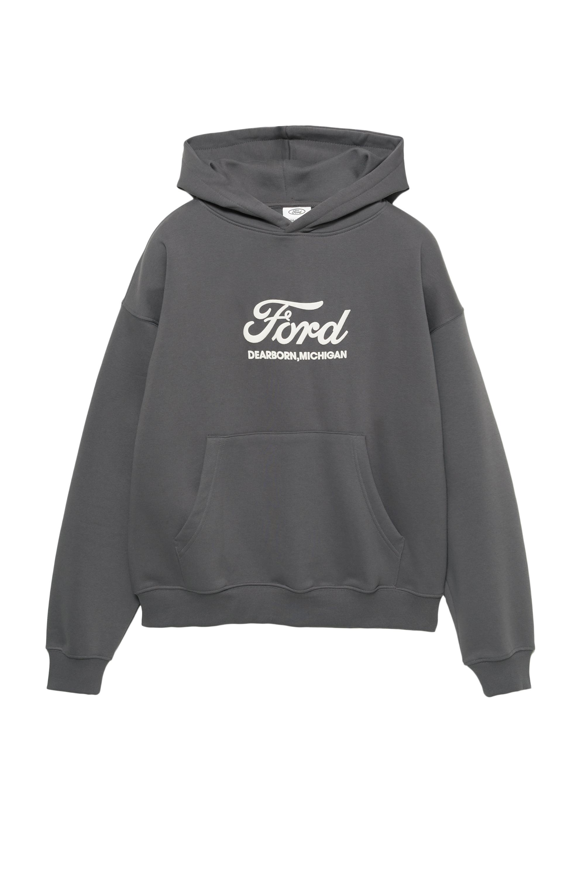 Kapüşonlu Ford sweatshirt - Görsel 9