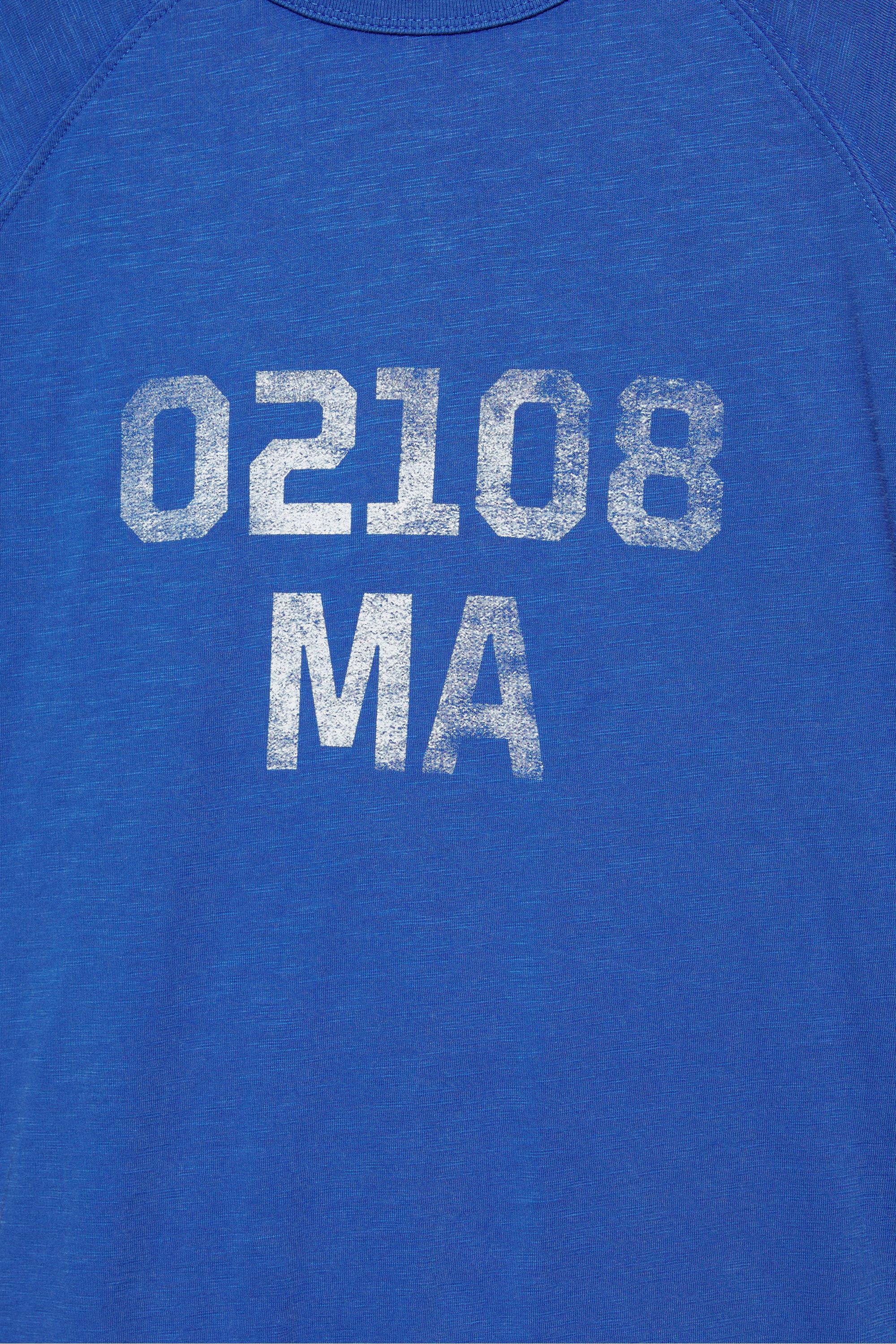 Long sleeve graphic T-shirt — Deep blue