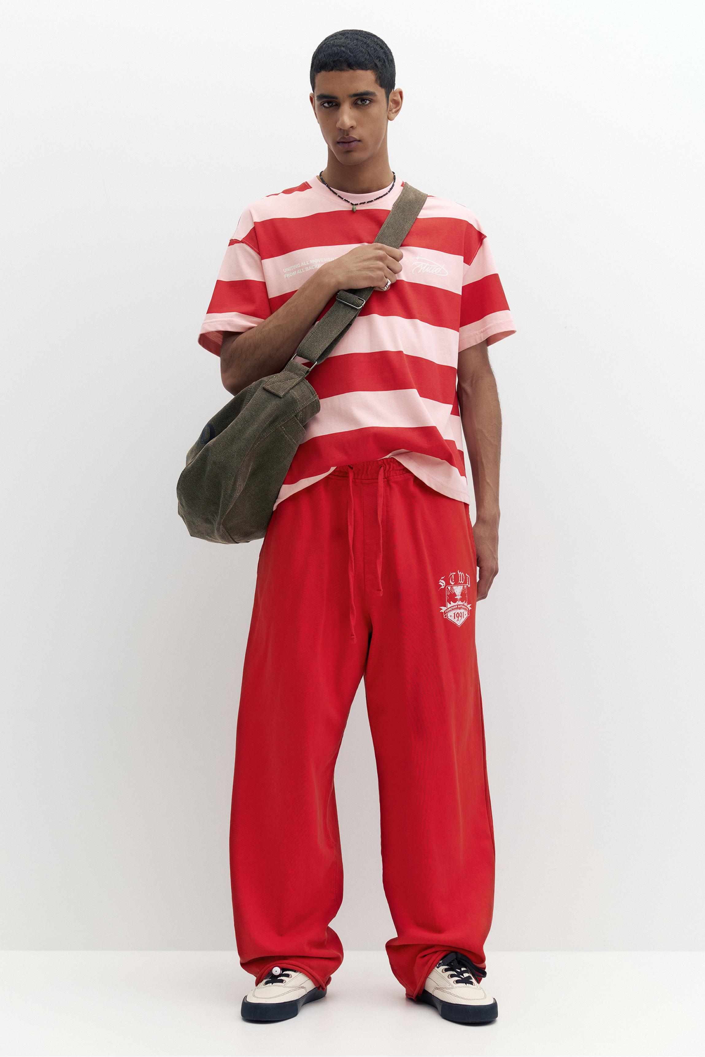 Kısa kollu çizgili tişört - Görsel 23