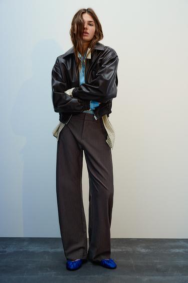 Barrel smart trousers — Brown 1