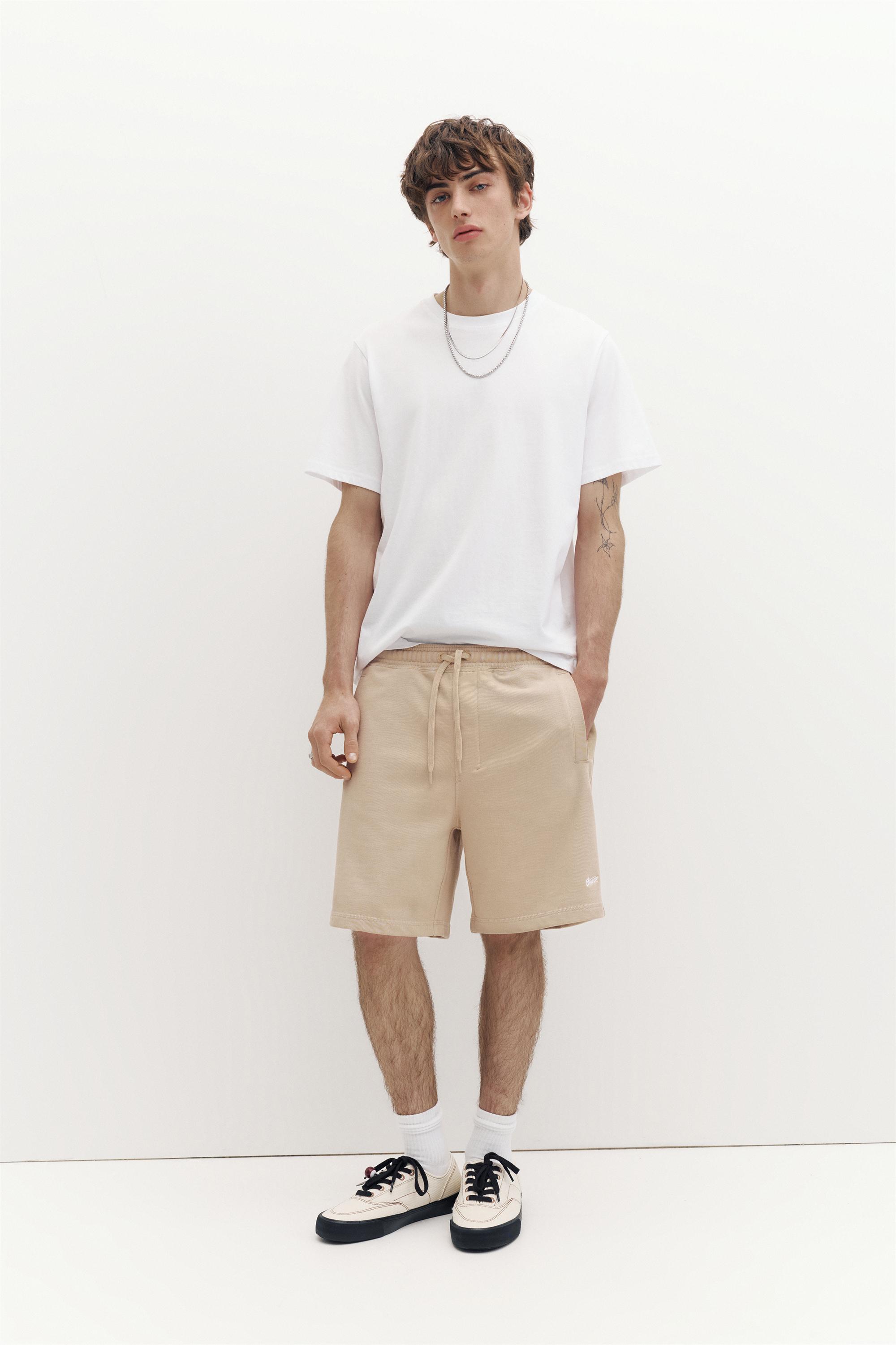 Logolu jogger bermuda şort - Görsel 175