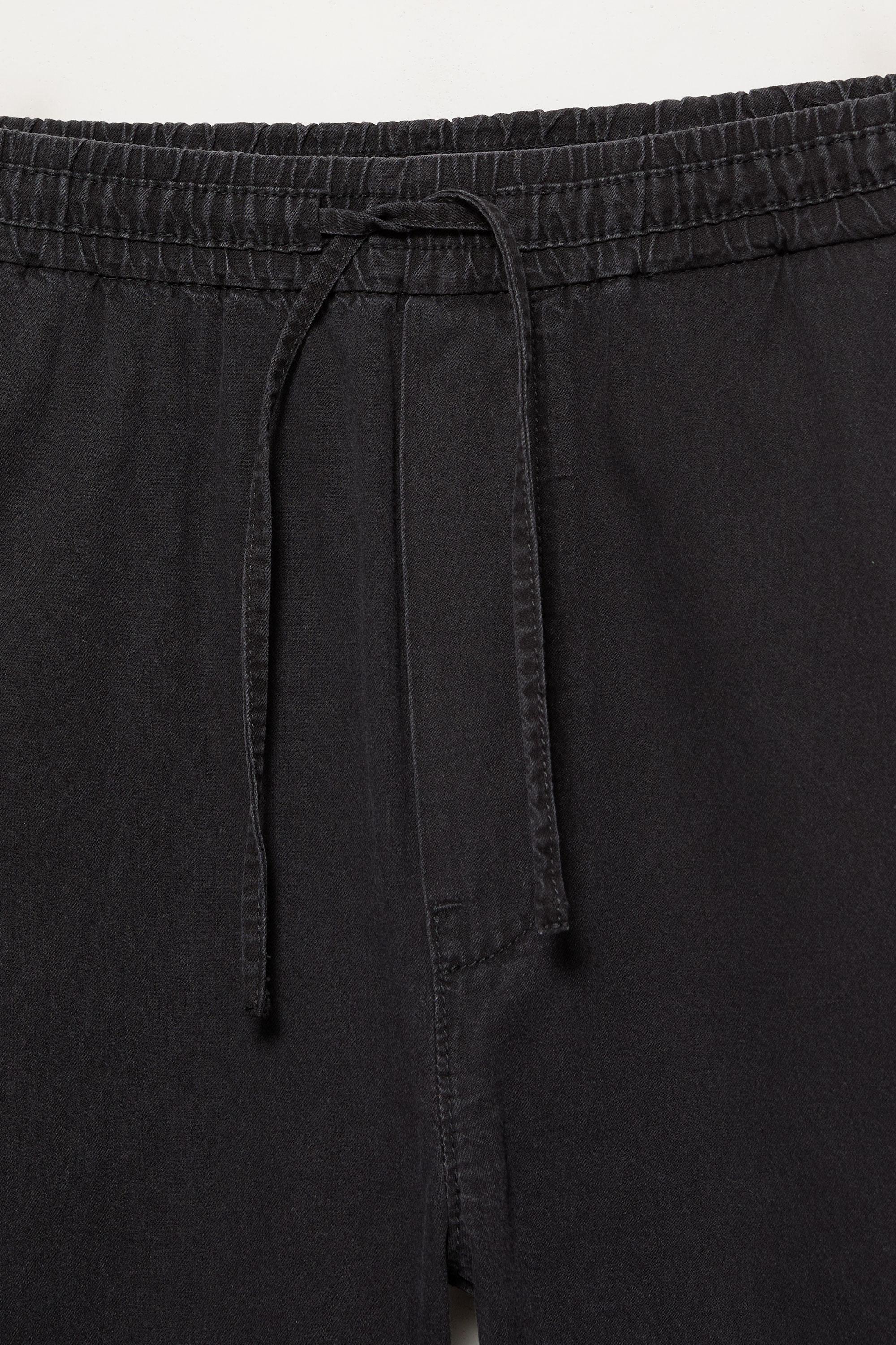 Denim joggers — Faded black