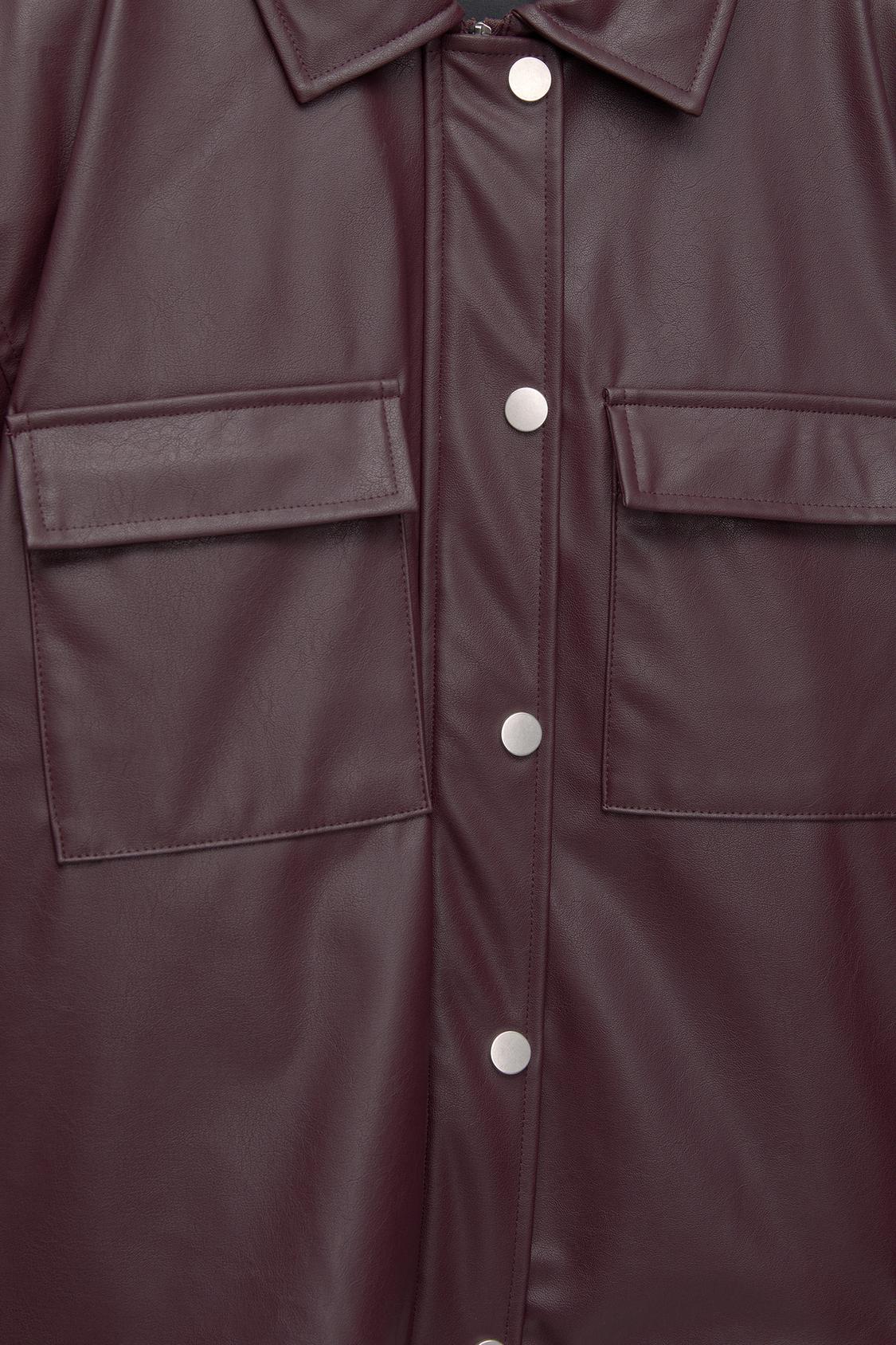 Giacca in similpelle con tasche PULL&BEAR