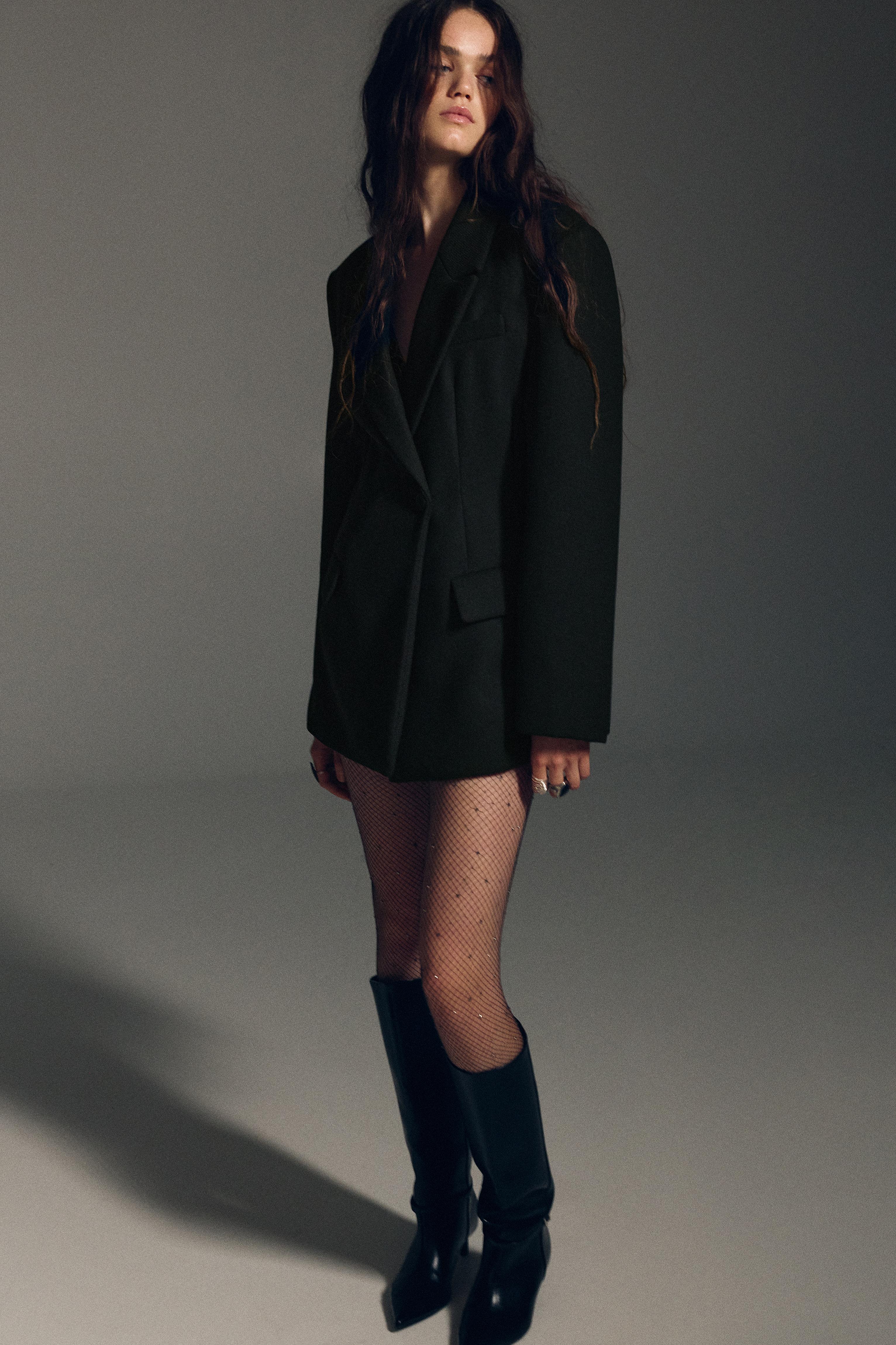 Cappotto Corto Attillato In Panno