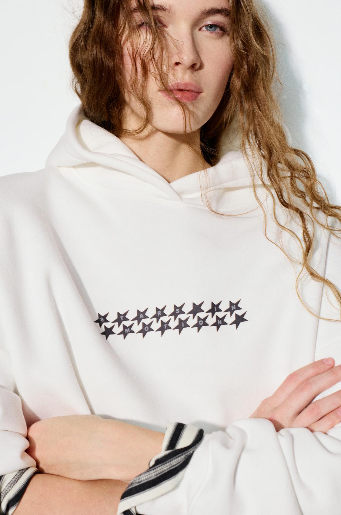 Varsany Felpa Con Cappuccio Per Bambina, Con Stelle, Personalizzabile Con Nome. Morbida, In Cotone, Perfetta Per Danza E Tempo Libero.