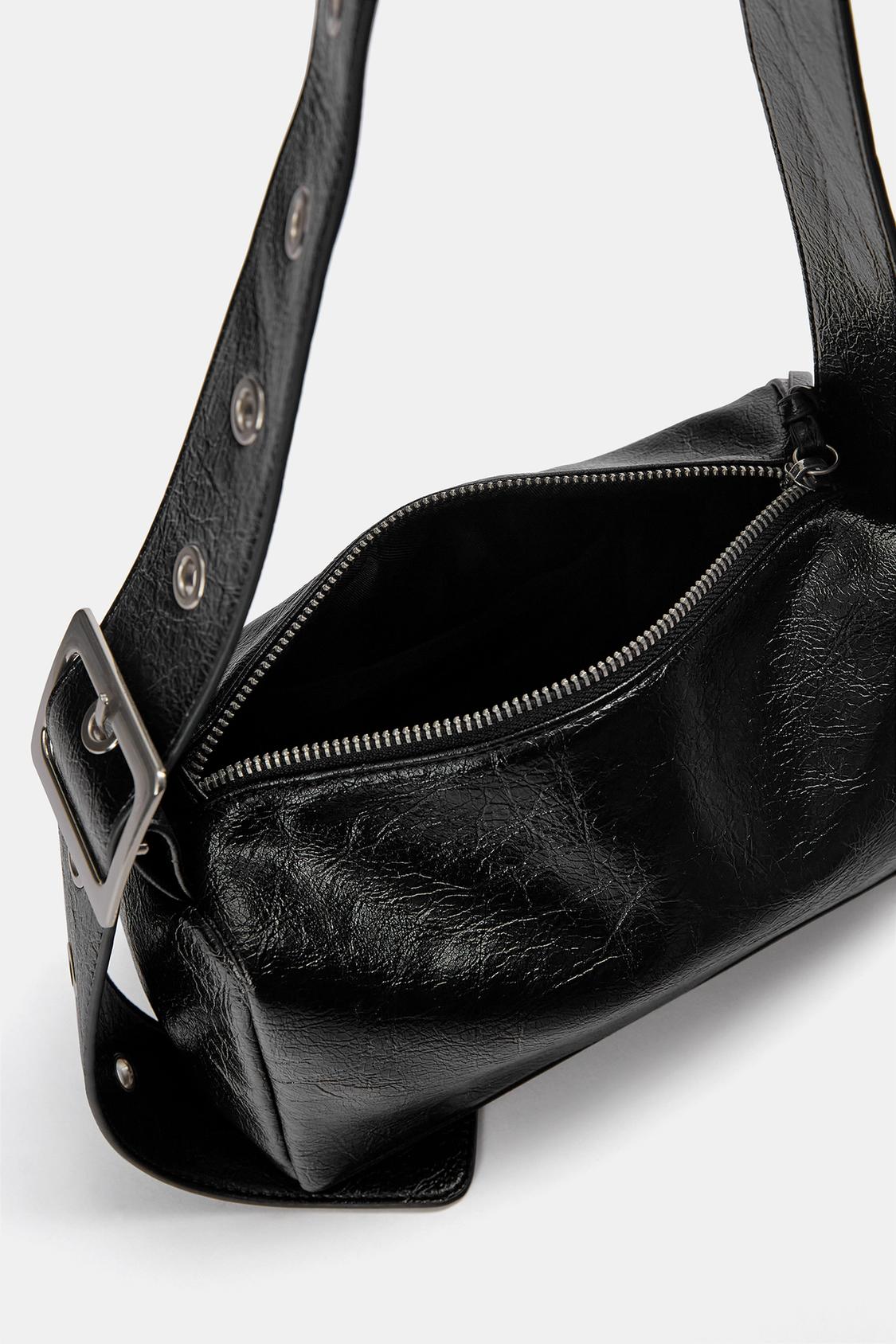 Shoulder bag with creased effect - PULL&BEAR