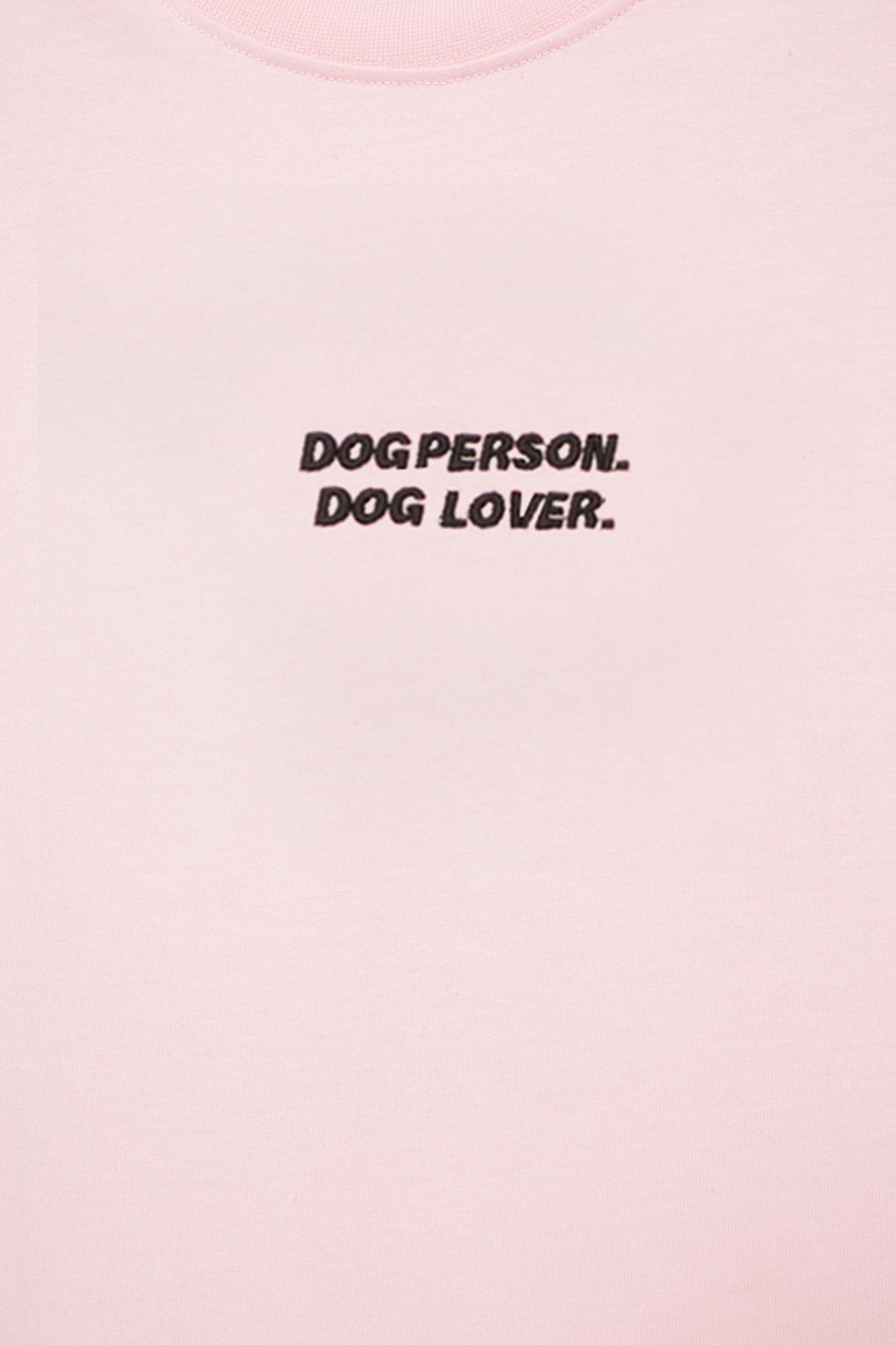 Dog Person graphic T-shirt — Pink