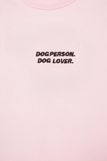 Dog Person graphic T-shirt — Pink 8