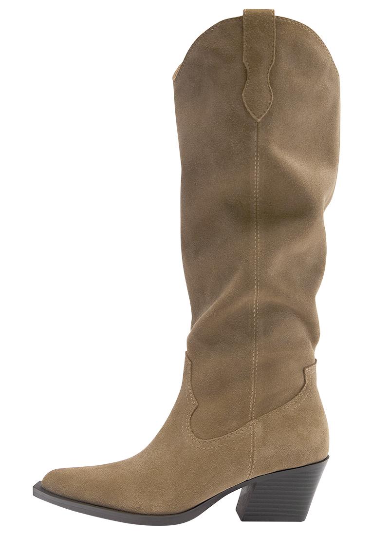 cowboy leather boots — Sand