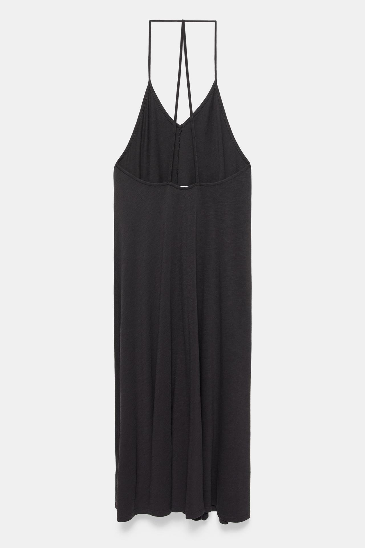 Strappy back midi dress — Anthracite grey